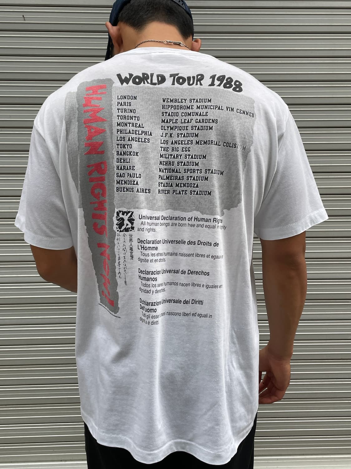 80s Reebok “Human Rights Now!” Tour T 상품이미지1