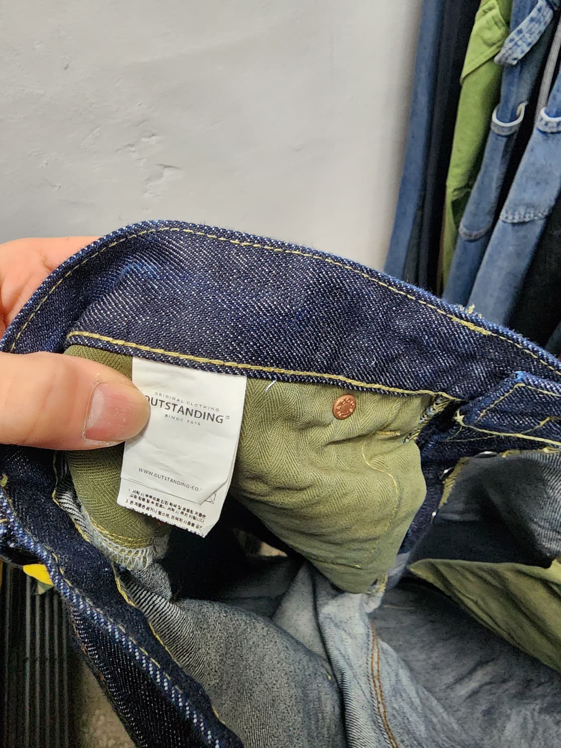 아웃스탠딩 셀비지 아메카지 청바지 상품이미지6