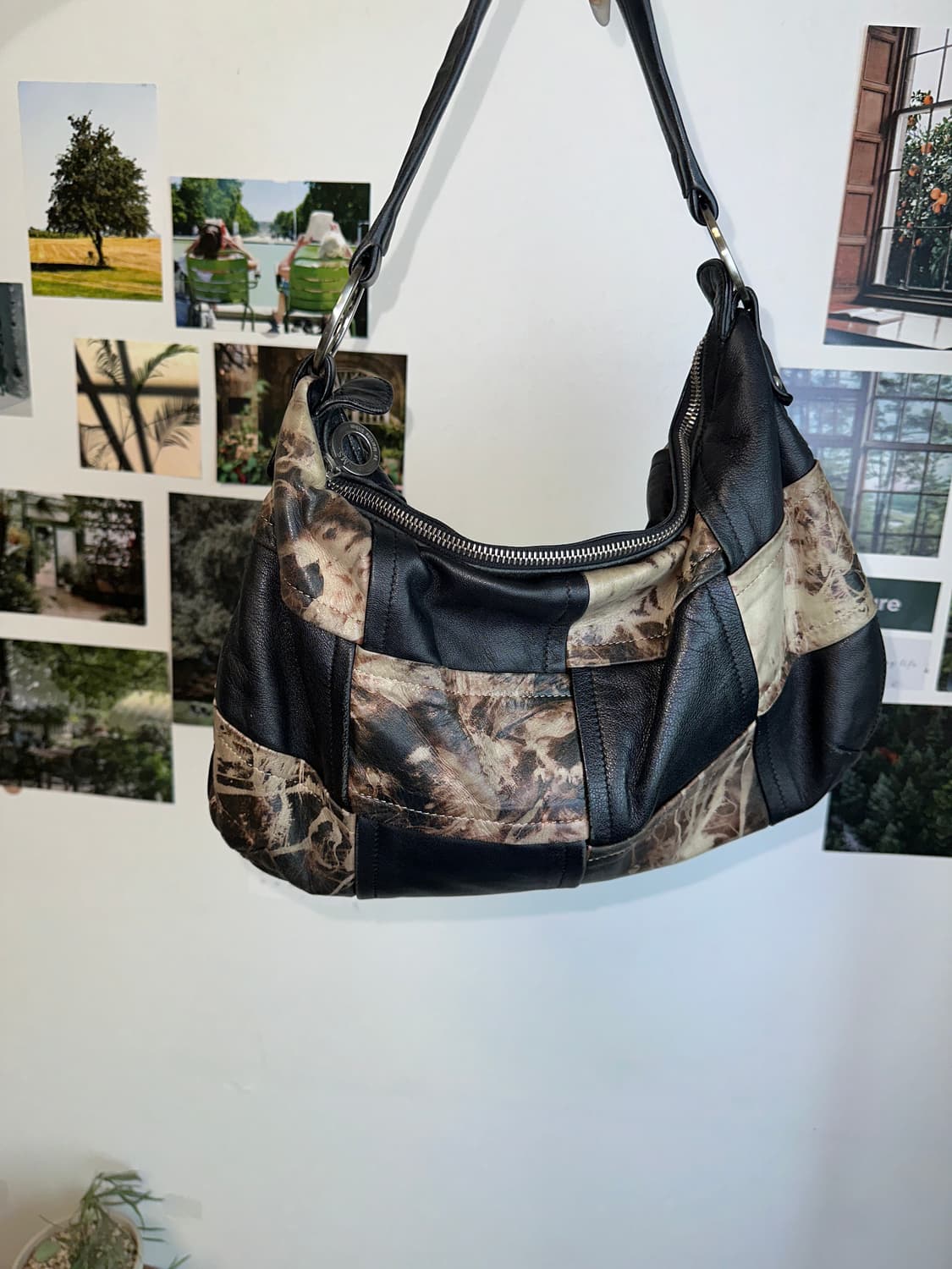 Black tie dye patch 숄더백 상품이미지4