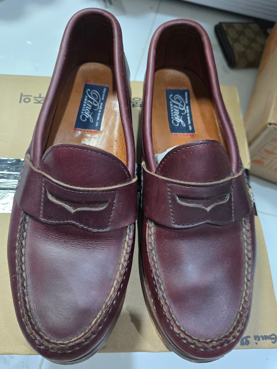 콜한 cole haan 레더 버건디 로퍼 250 상품이미지1