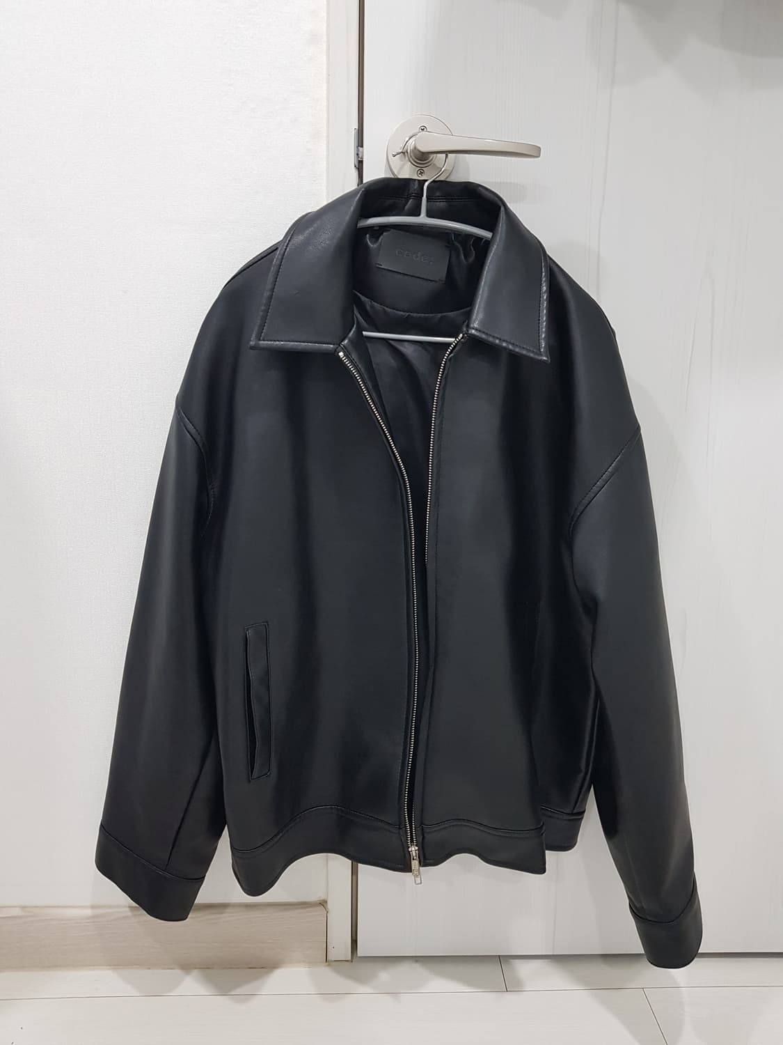 [옷장정리] 레더 라이더 자켓 블랙 L 상품이미지1