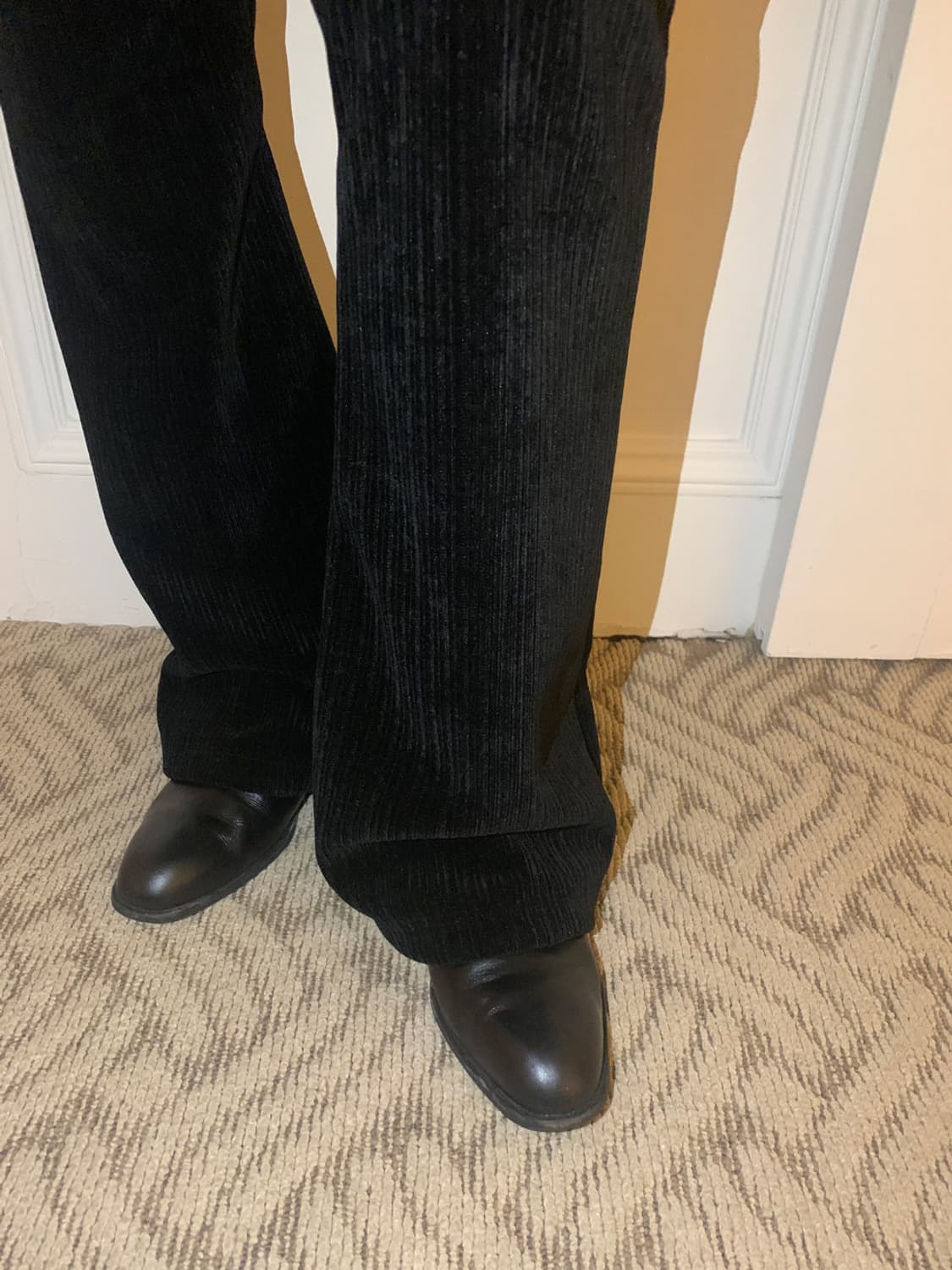 솔트 salt 벨로아 세미 부츠컷 팬츠 상품이미지4