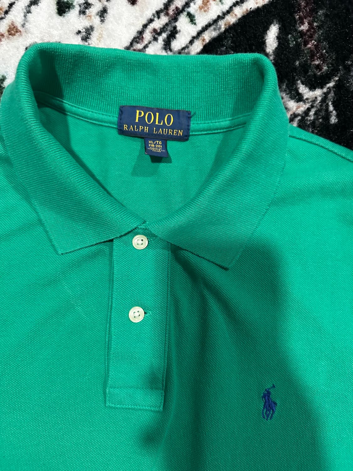 폴로 랄프로렌 긴팔 카라티 그린 상품이미지2