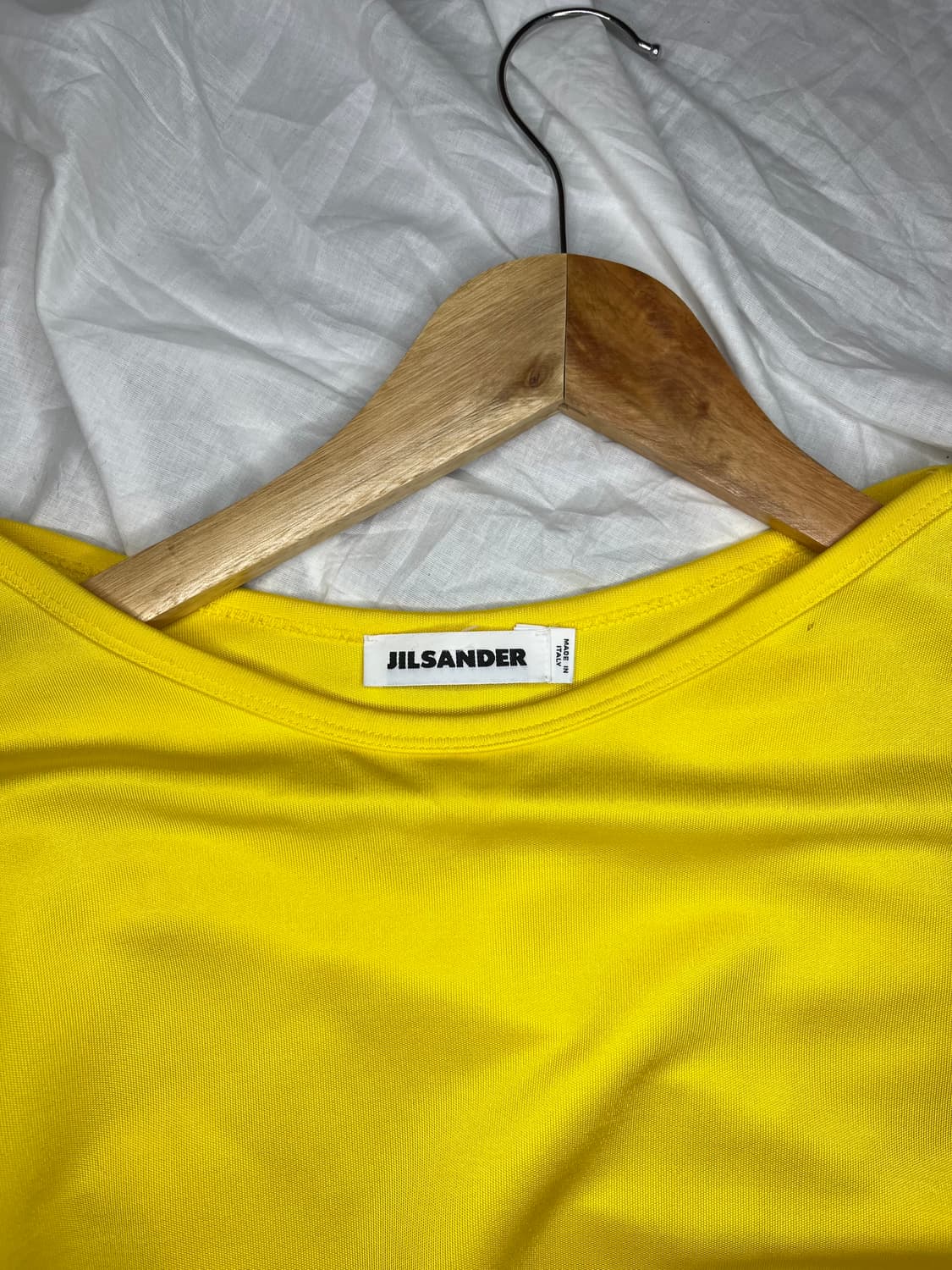 질샌더 15S/S 아카이브 옐로우 저지 롱 원피스 상품이미지4