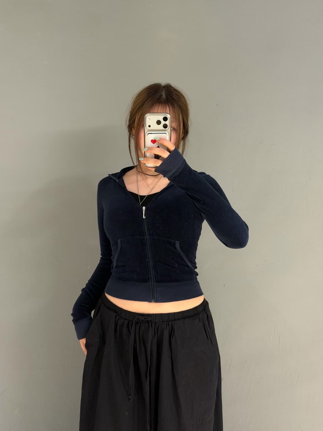 juicy couture back printing hood zip-up 상품이미지2