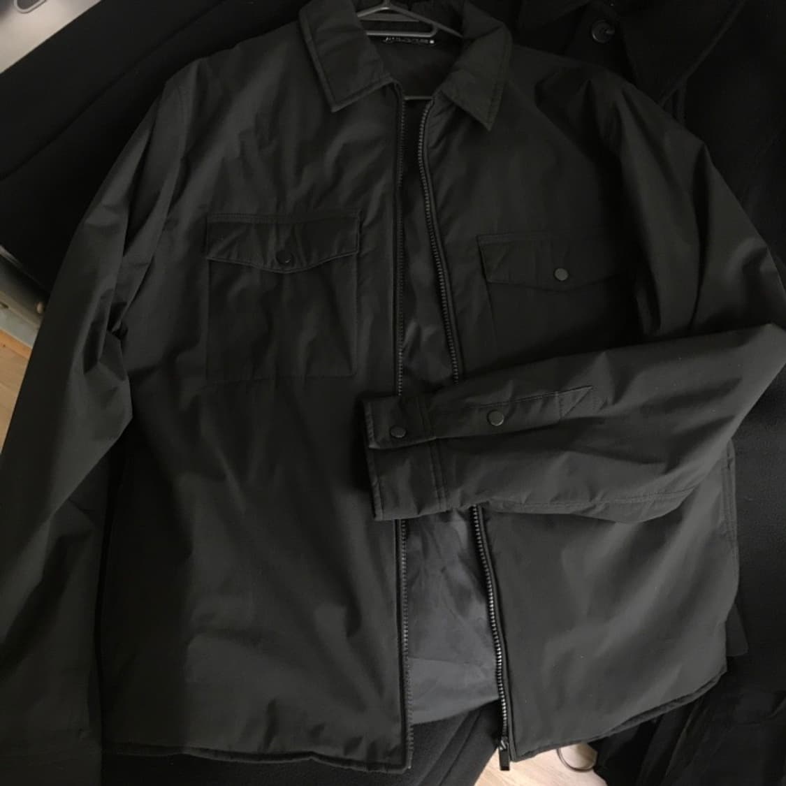 ZARA 자라 블랙 셔츠 자켓 XL사이즈 상품이미지3