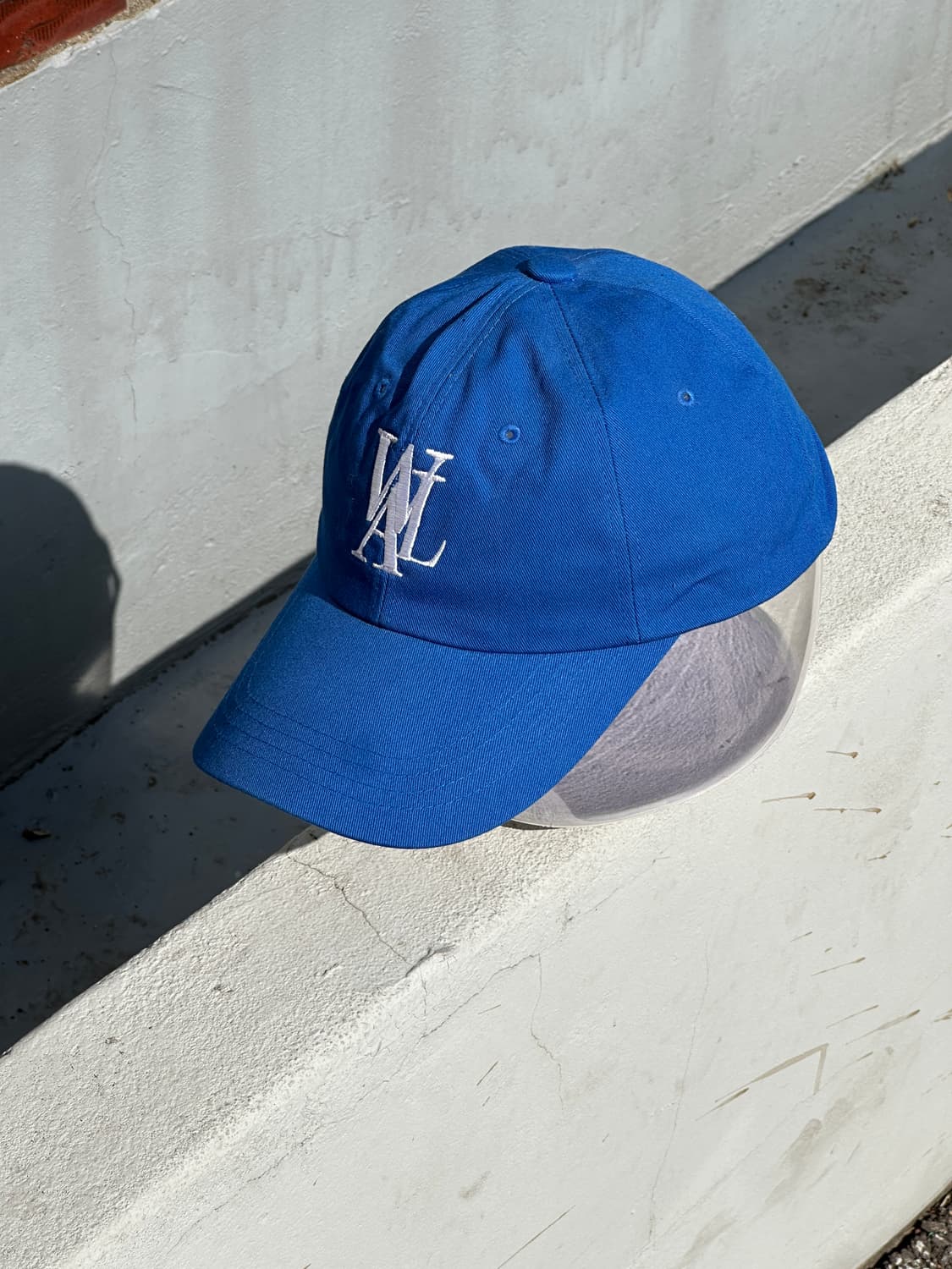 [F] 우알롱 로고 블루 볼캡 모자 상품이미지2