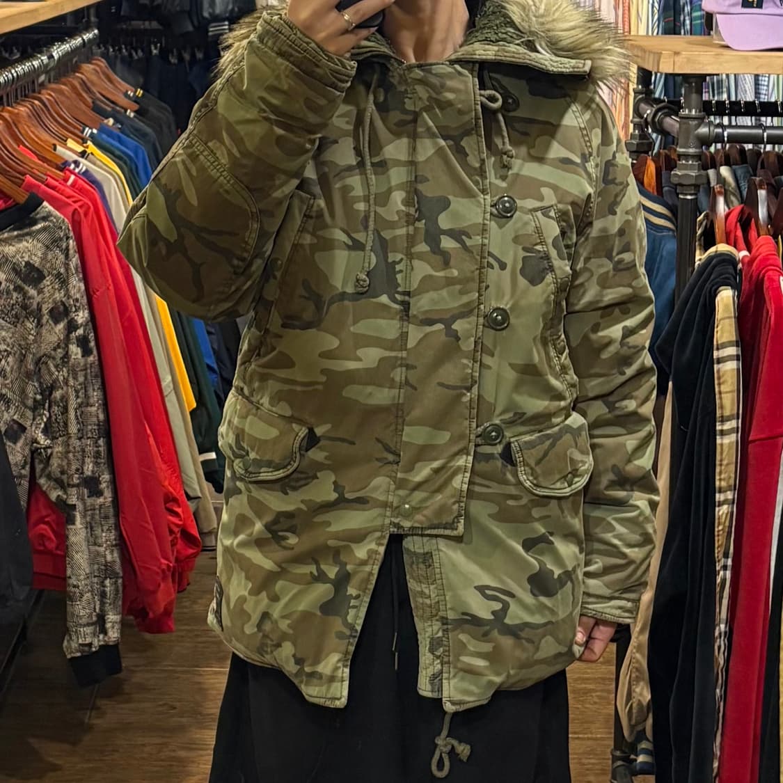 [HI] 데님앤서플라이 랄프로렌 카모 M-51 퍼 파카 상품이미지2