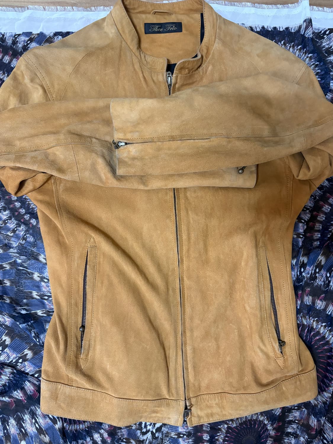 Thee trio swade sheep leather jacket 상품이미지2