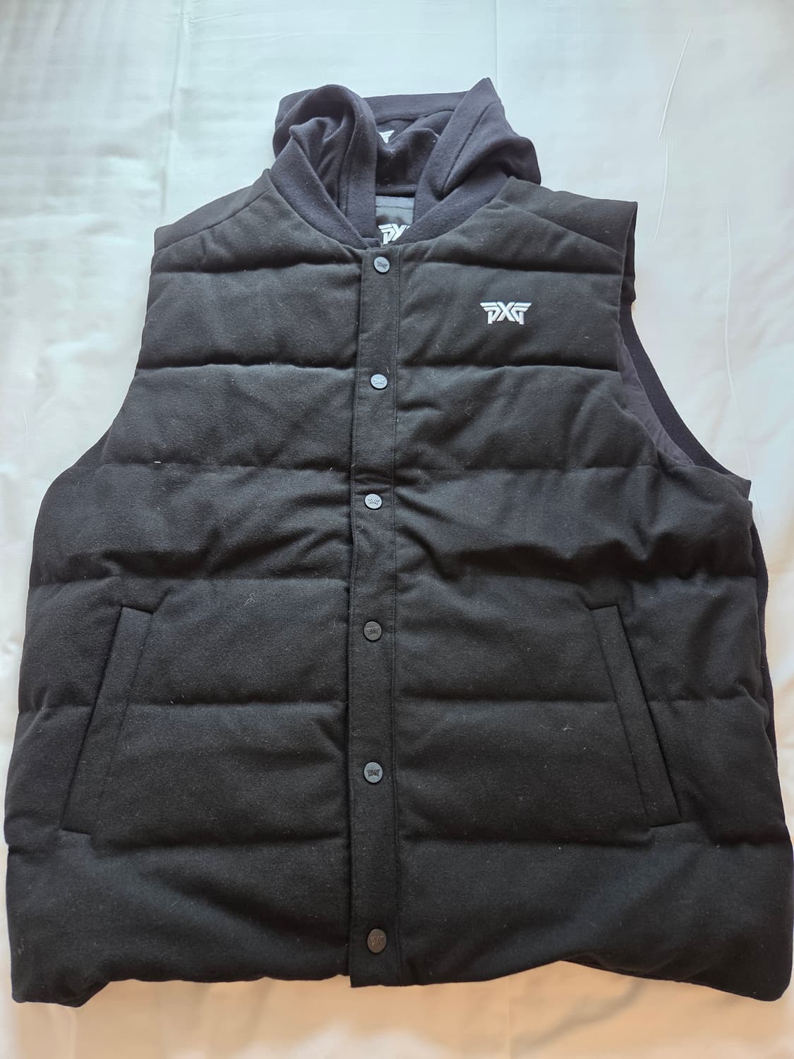 PXG 남성 구스다운 후드 베스트 상품이미지1