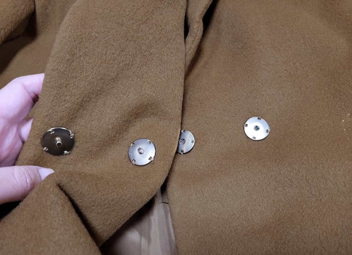 더아이잗(THE IZZAT) 울 캐시미어 플레어코트 55-66 새상품 상품이미지8