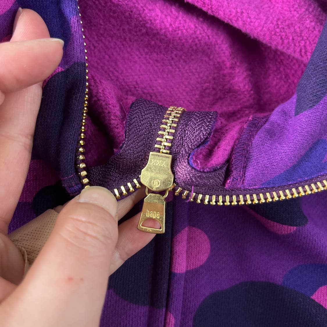 90 베이프 샤크 퍼플 카모 샤크 후드집업 상품이미지6