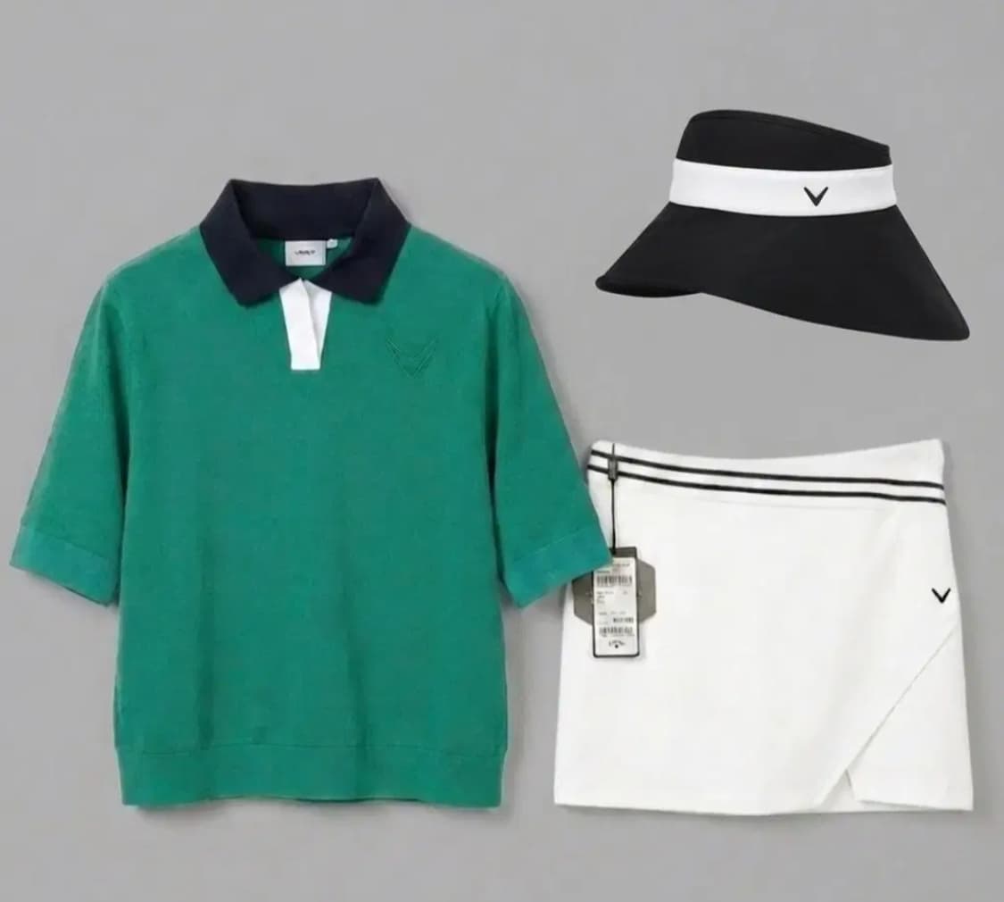 캘러웨이 여성 골프웨어 셋업  S사이즈(선캡포함) 상품이미지4