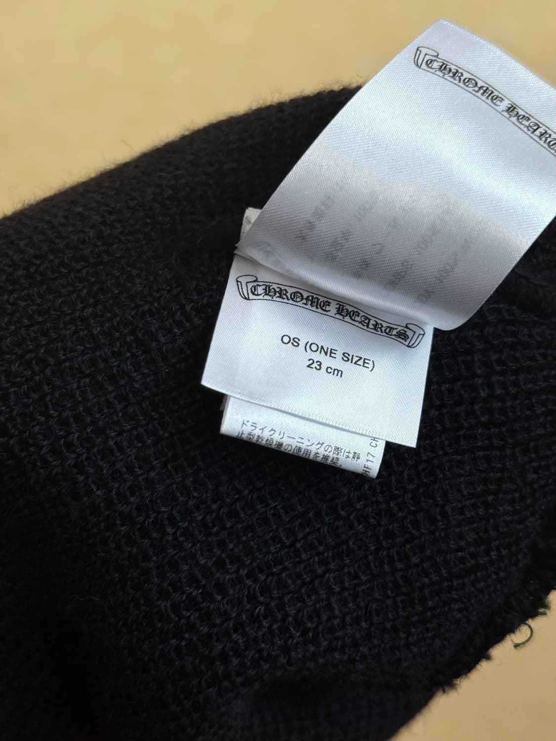 크롬하츠 울 비니 블랙 화이트 상품이미지4