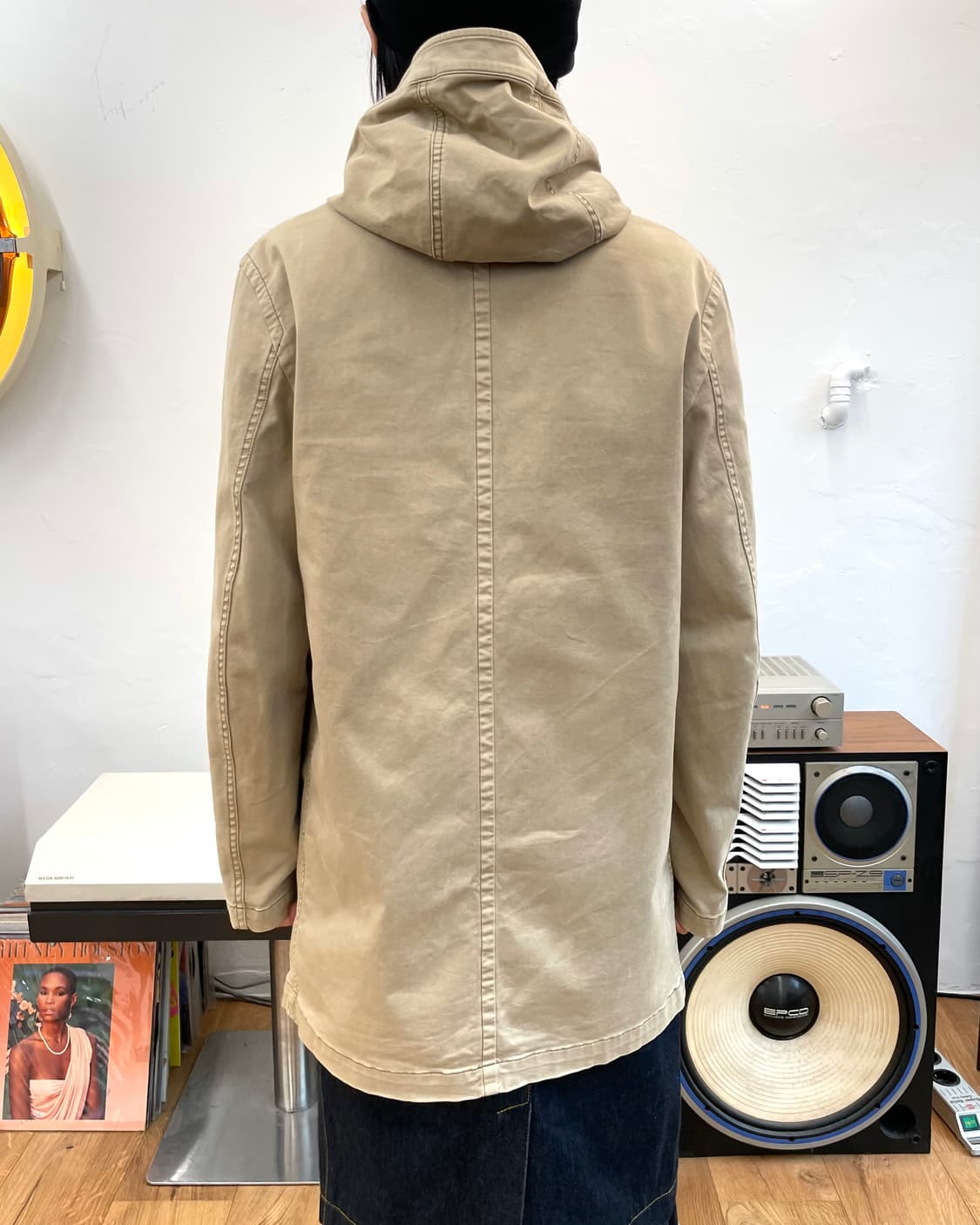 [M] 카반 드 주카 사선 지퍼 후드 코트 상품이미지5