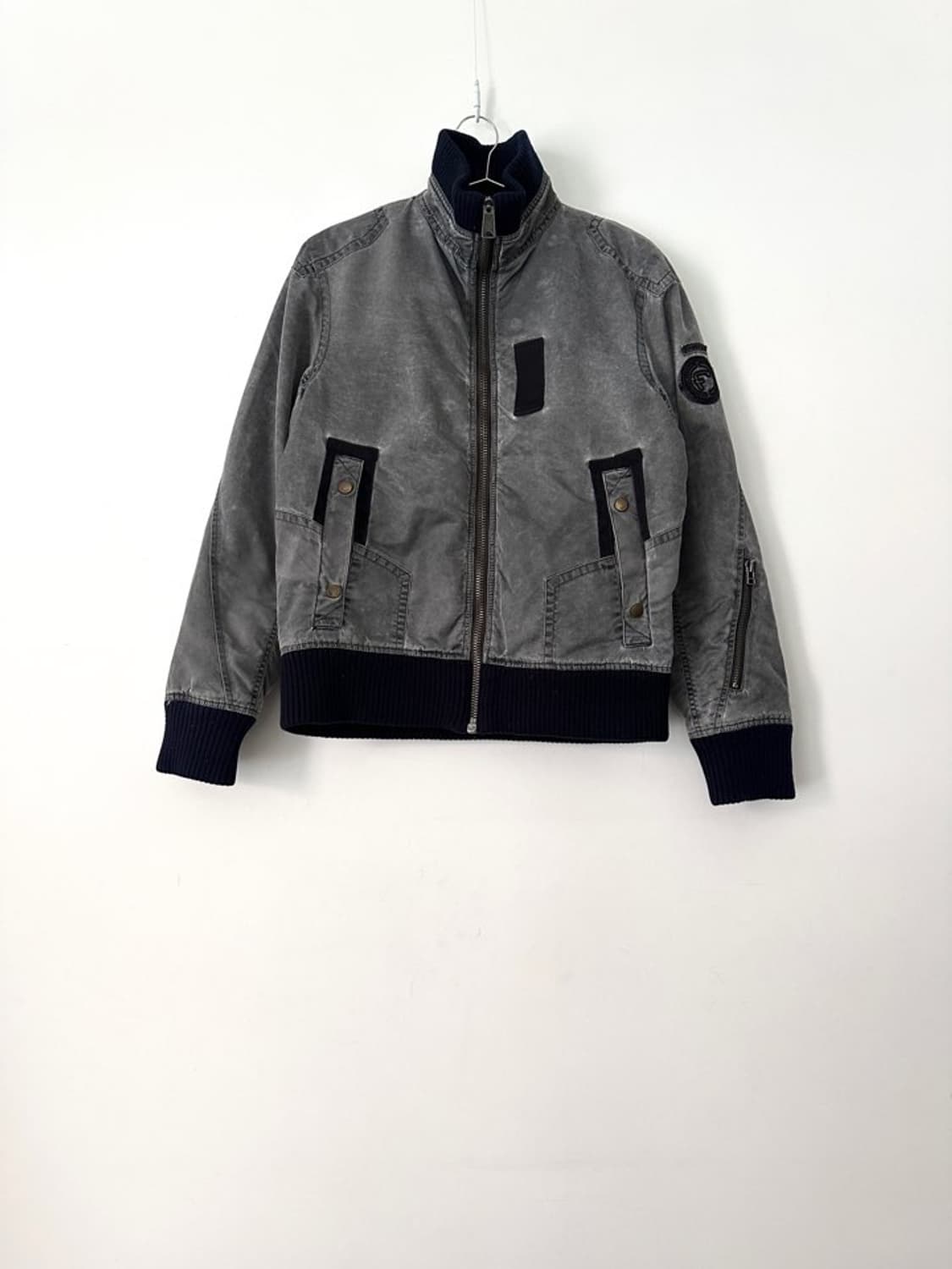 FIRETRAP sporty bomber jacket / silver 상품이미지1