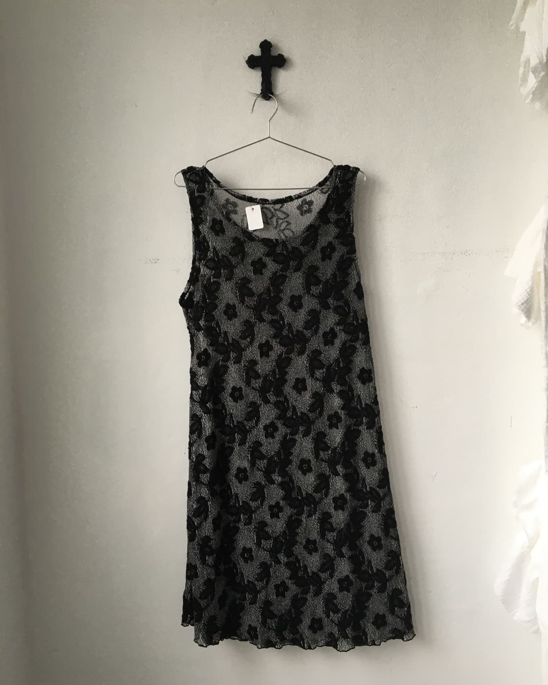Pattern point sleeveelsss onepiece 상품이미지2