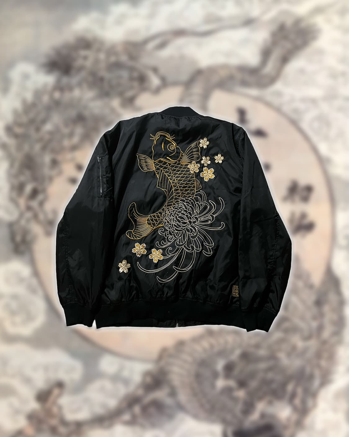 카라쿠리타마시 MA-1 자켓 상품이미지2