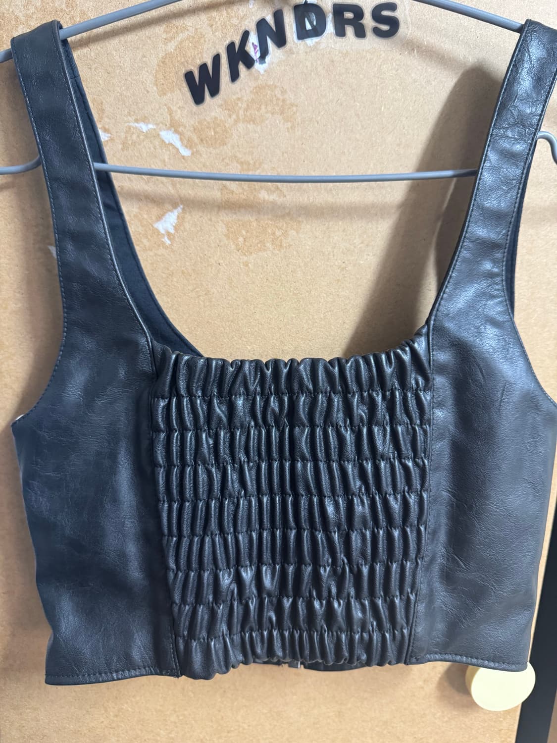 아디다스 레더 크롭 탑 상품이미지2