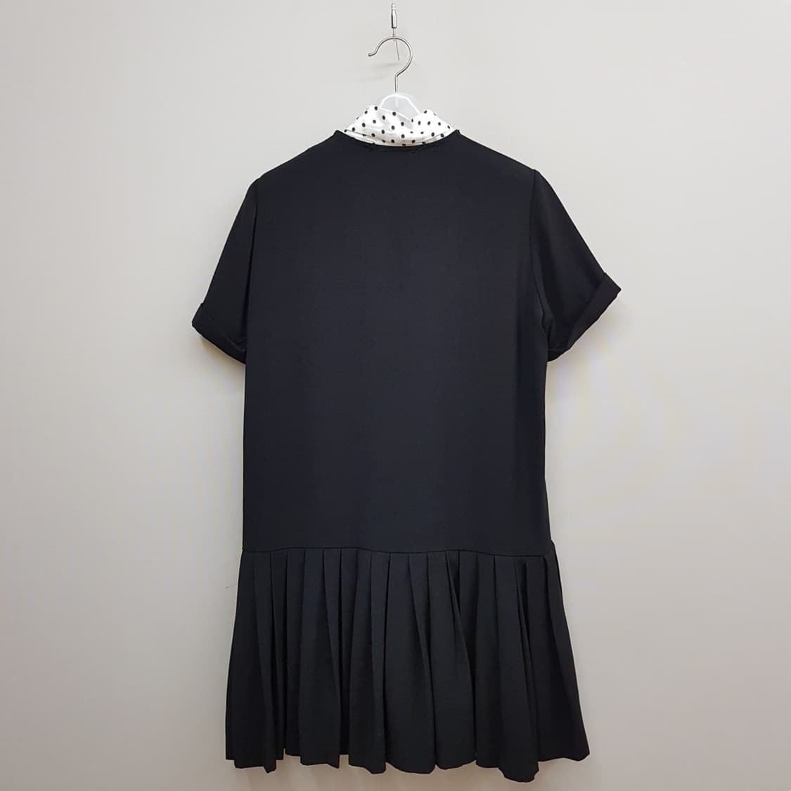 산드로 도트 리본 플리츠 원피스 M사이즈 상품이미지5
