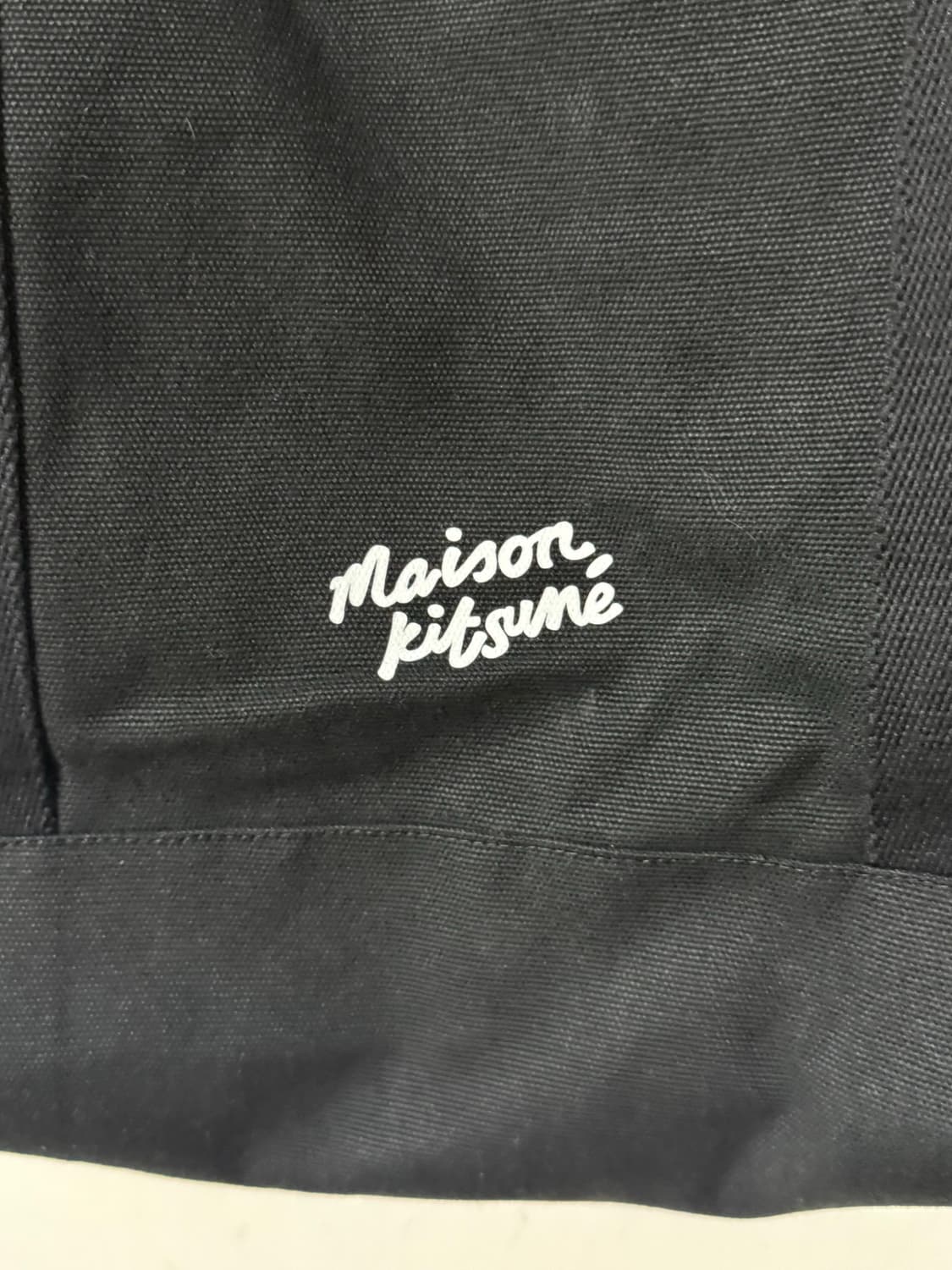 무료배송) 메종키츠네 폭스 헤드 블랙 토트백 상품이미지8
