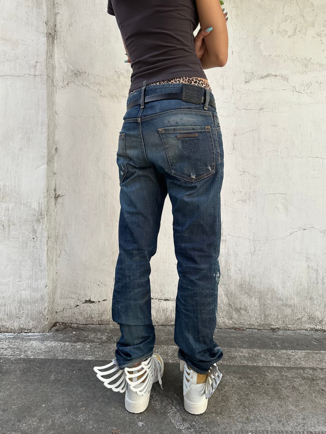 디스퀘어드2 워싱 페인트 자수진 상품이미지5