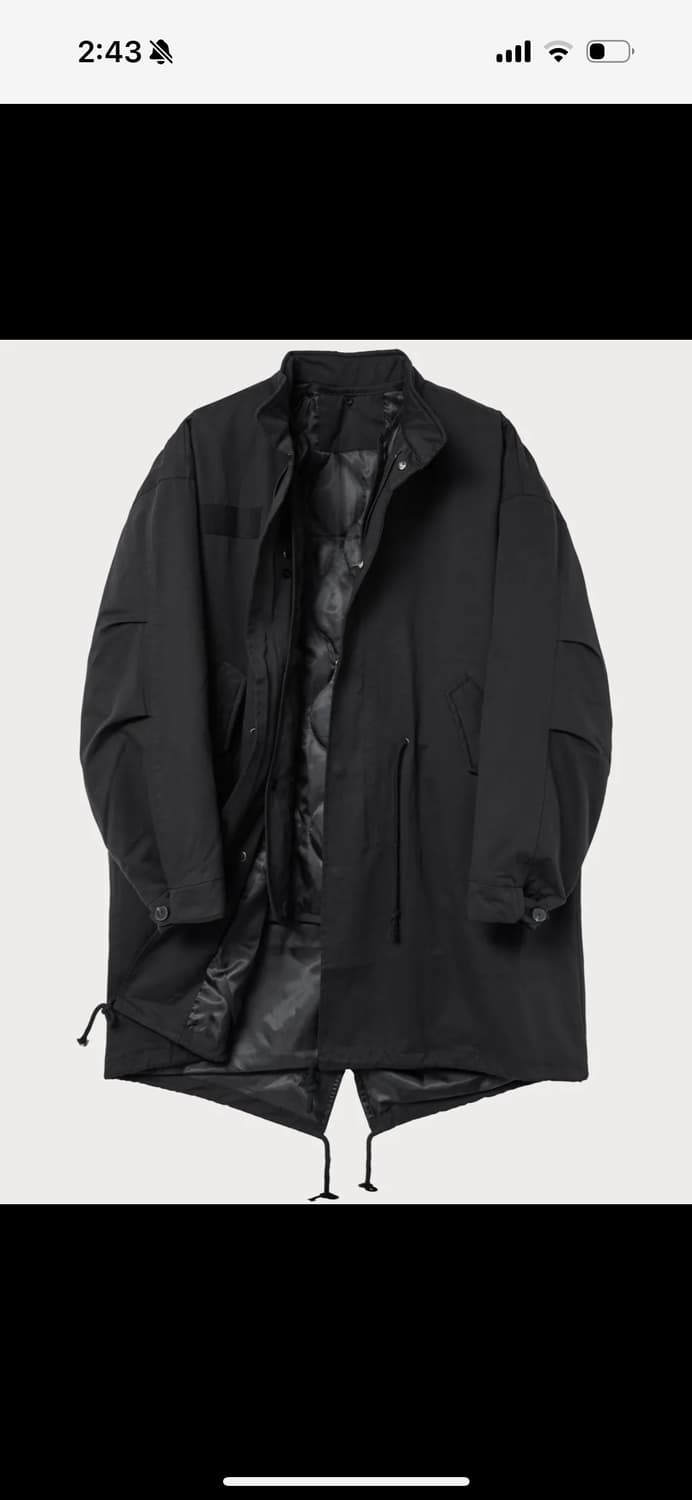 피쉬테일 패딩 파카 (브이투) 상품이미지1