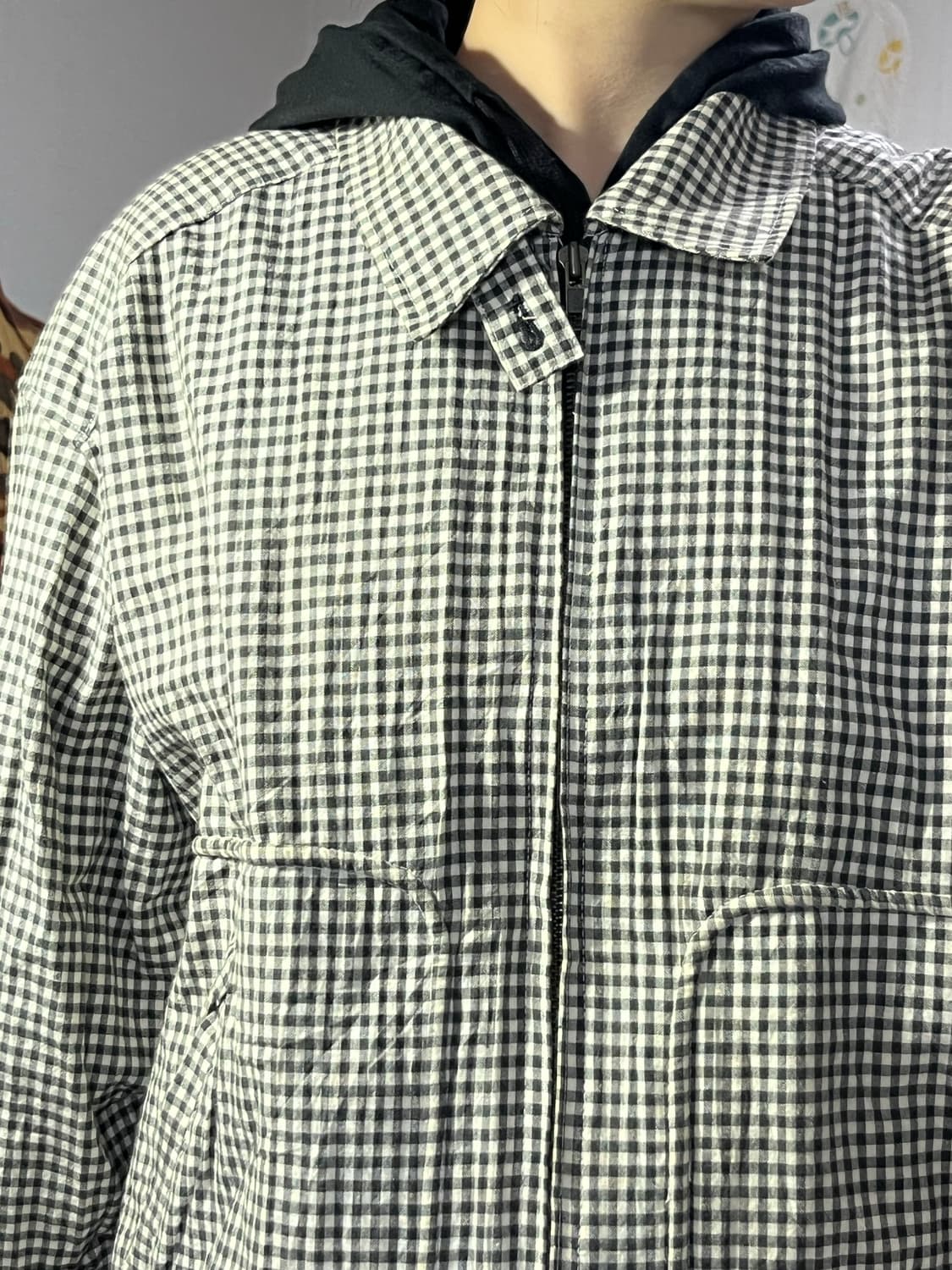 Kearney house 커니하우스 깅엄체크 집업 자켓 상품이미지6