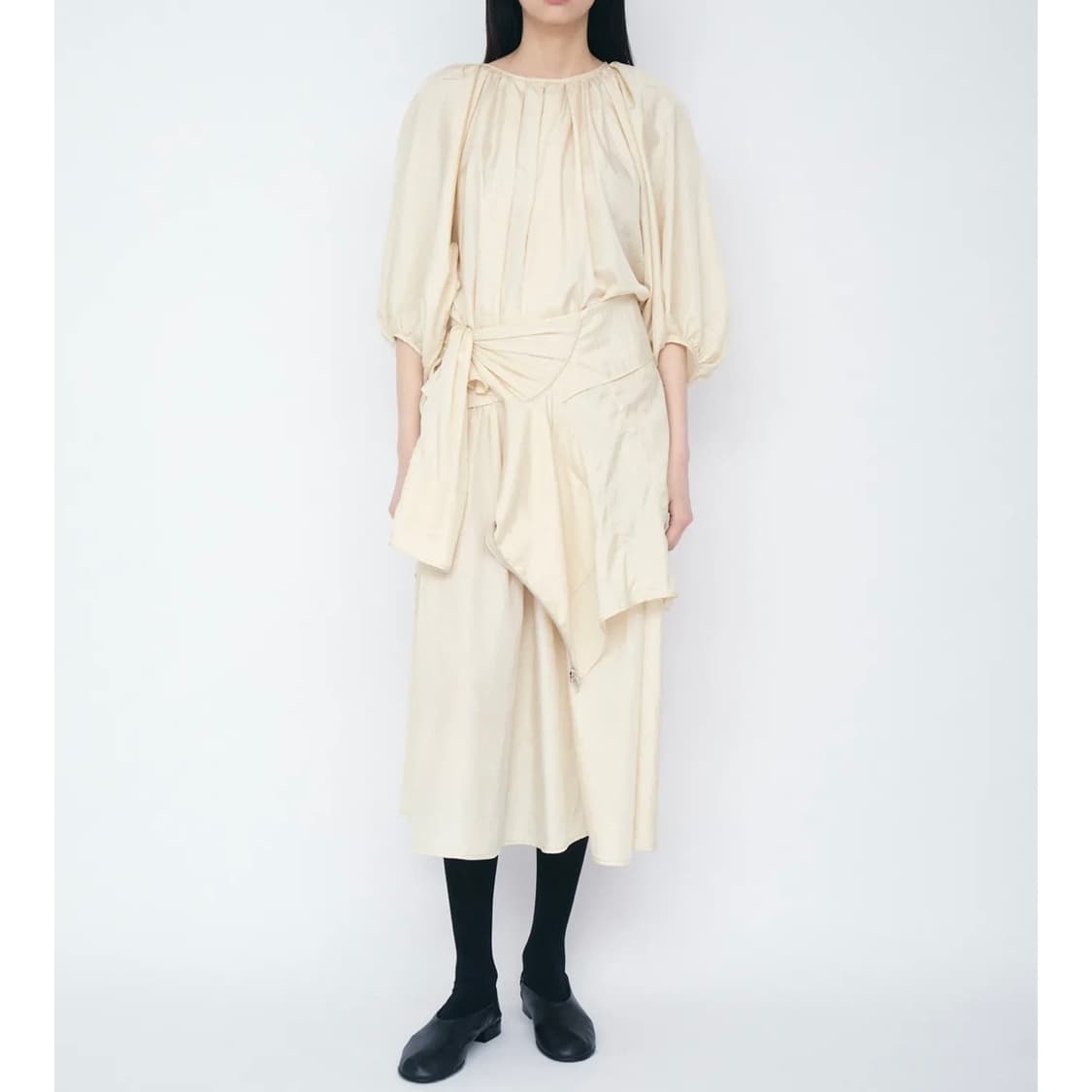 COSMOSS NATURAL SHIRRING SKIRT 상품이미지1