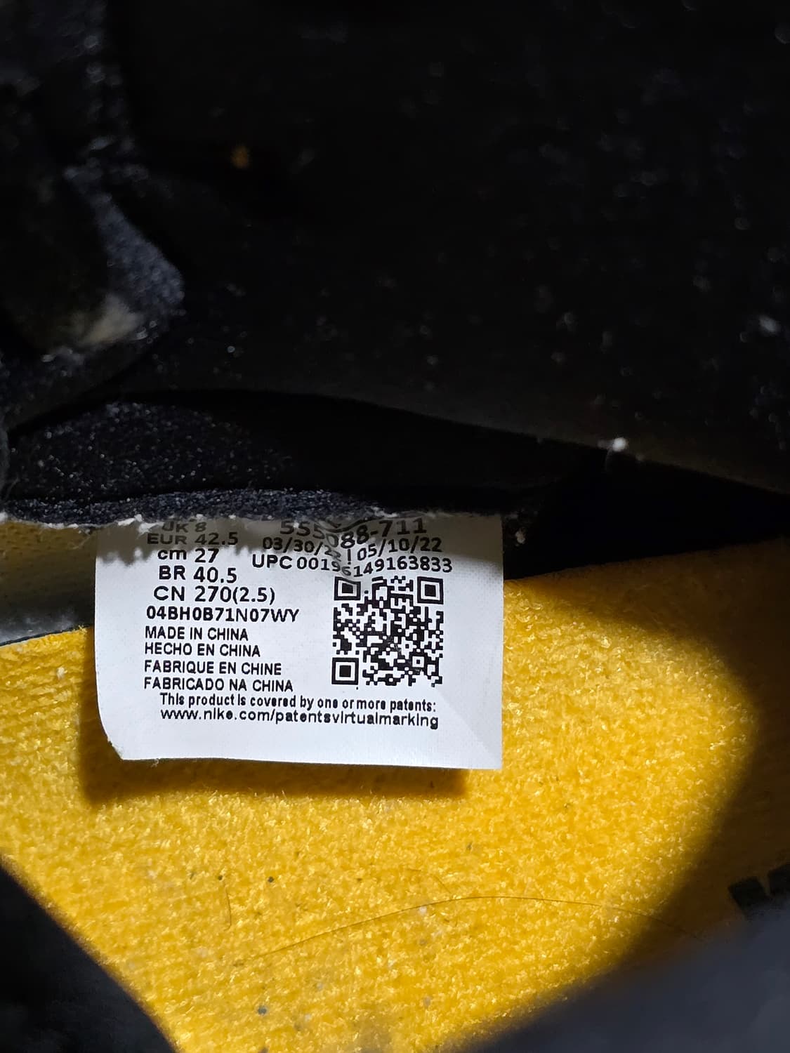 나이키 에어 조던 레트로 하이 og 택시 270mm(*급처) 상품이미지4