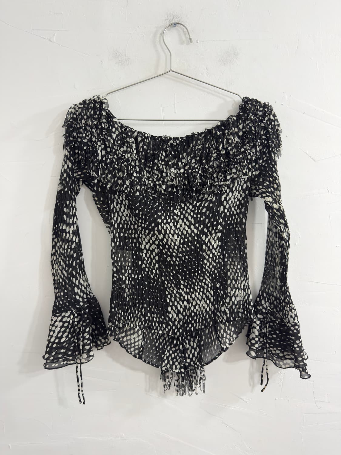 blanc nature dot design blouse 상품이미지4