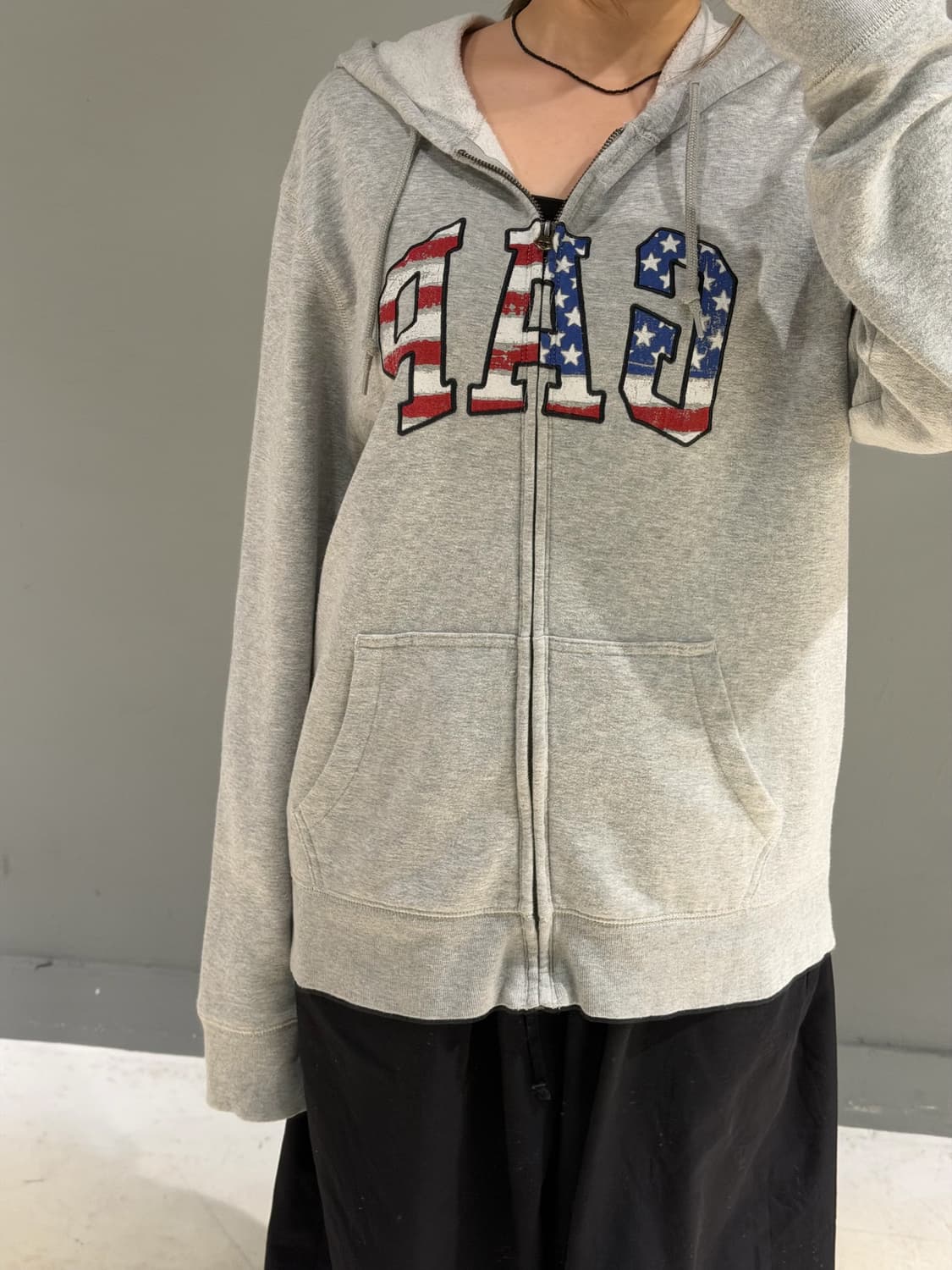 Gap American flag logo hood zip-up  상품이미지2