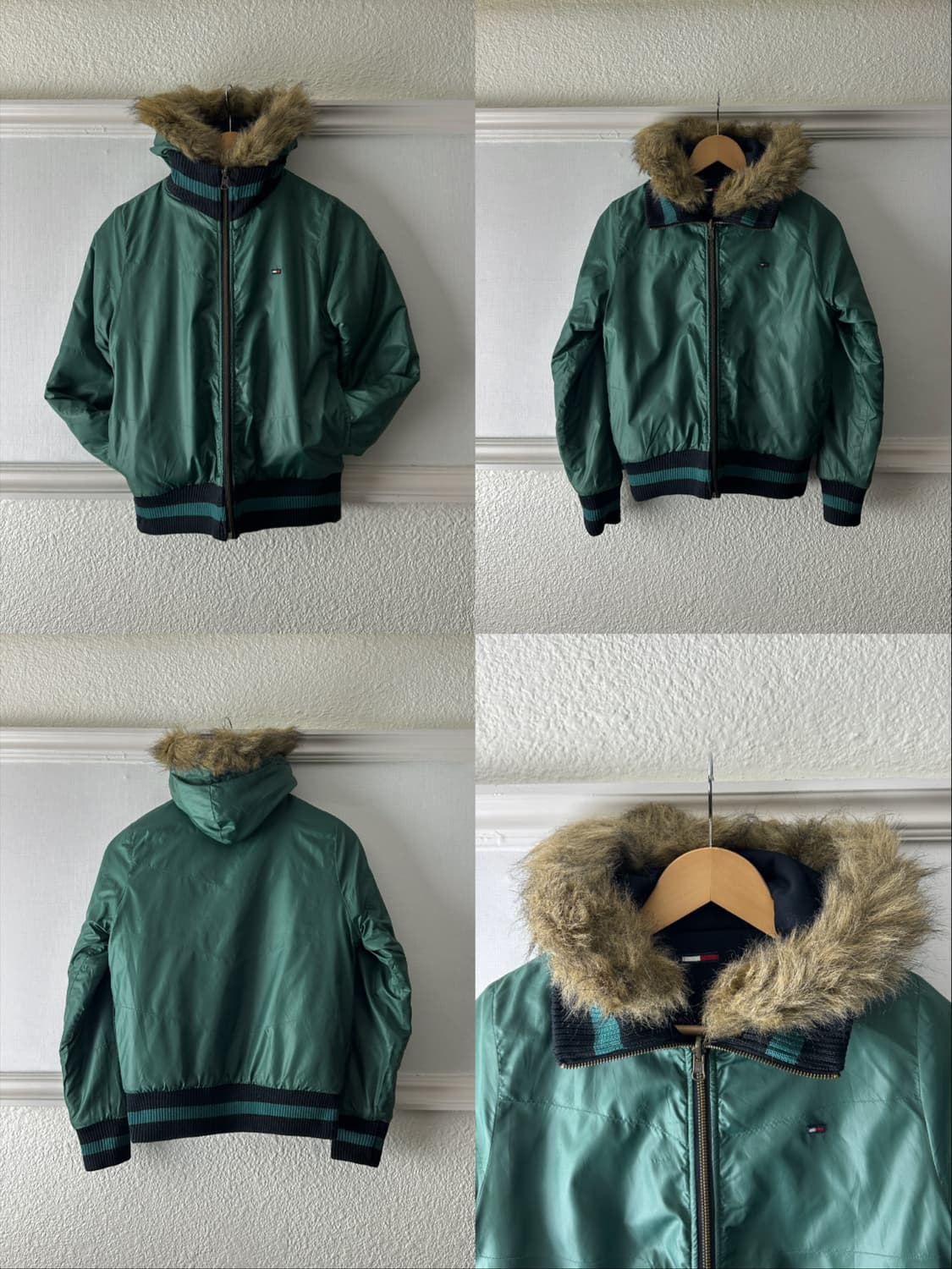 Tommy Hilfiger 리버서블 퍼 크롭 푸퍼 상품이미지9