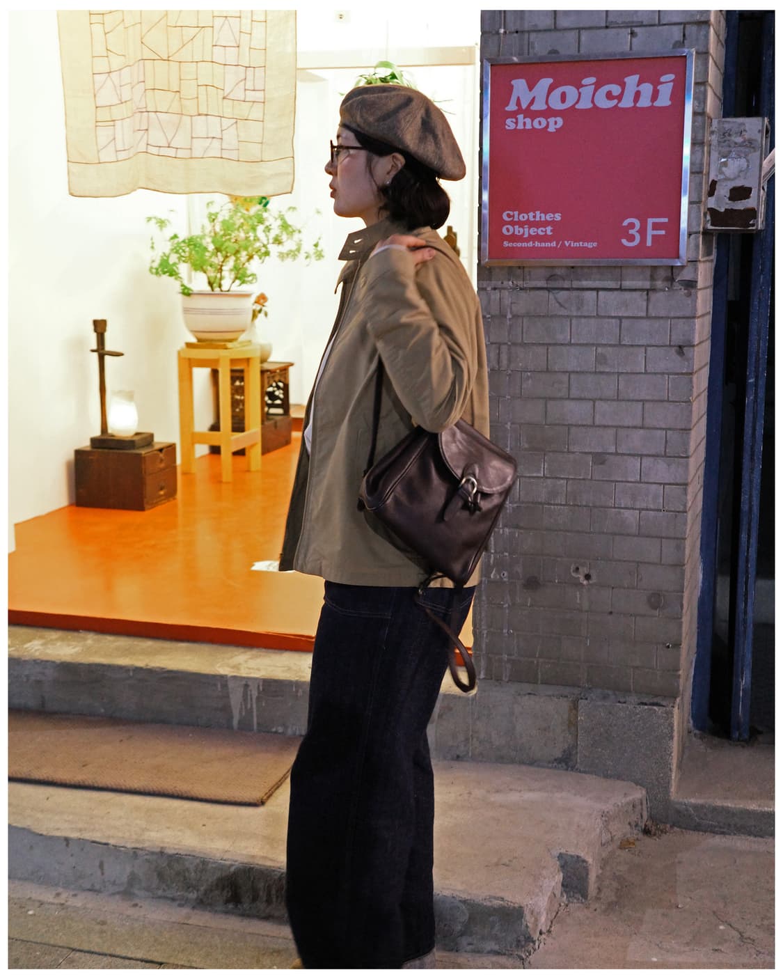 마가렛 호웰 올드 라벨 레더 럭색 상품이미지2