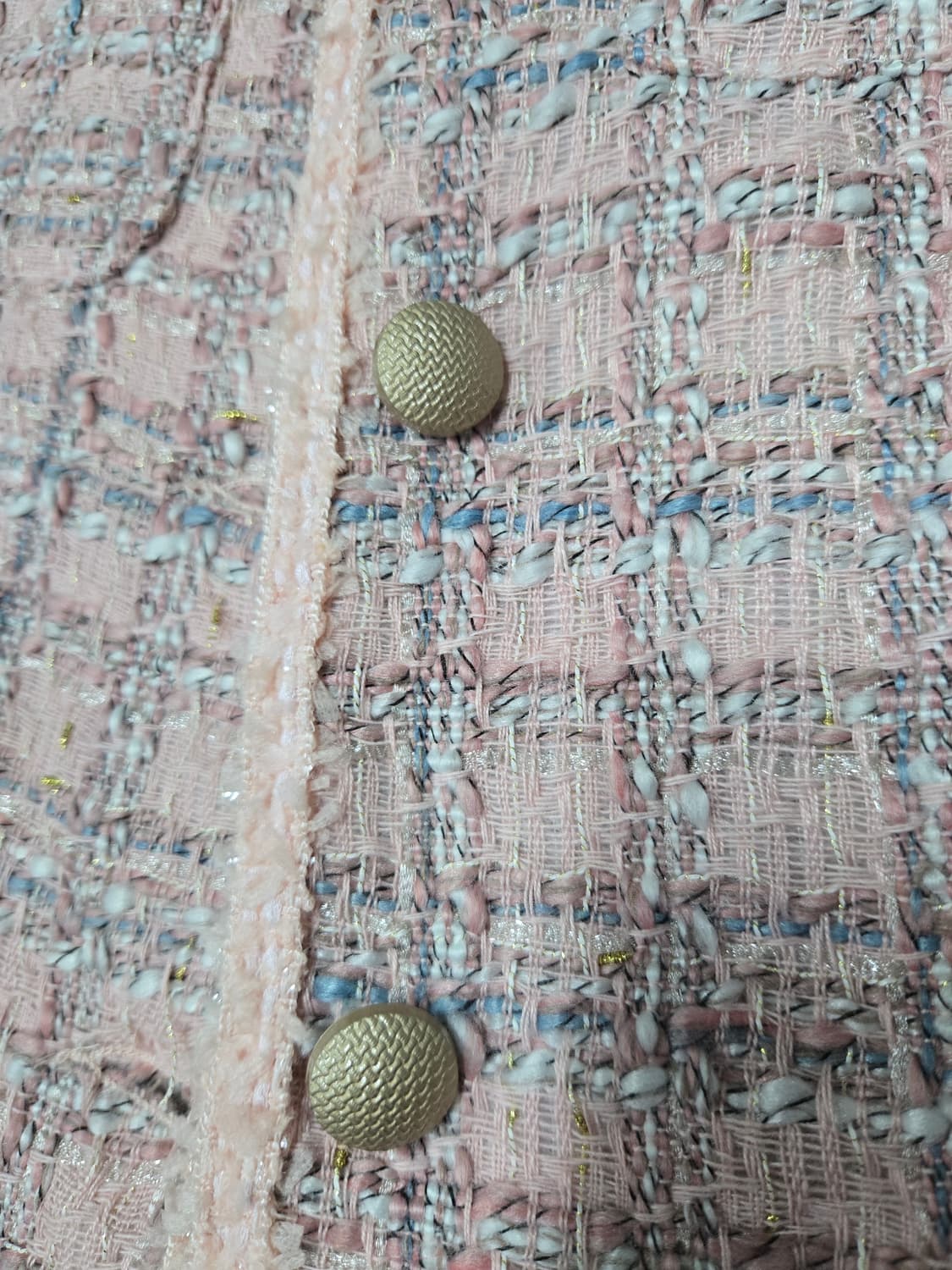 지고트 JIGOTT 핑크 트위드 자켓 크롭 자켓 상품이미지4