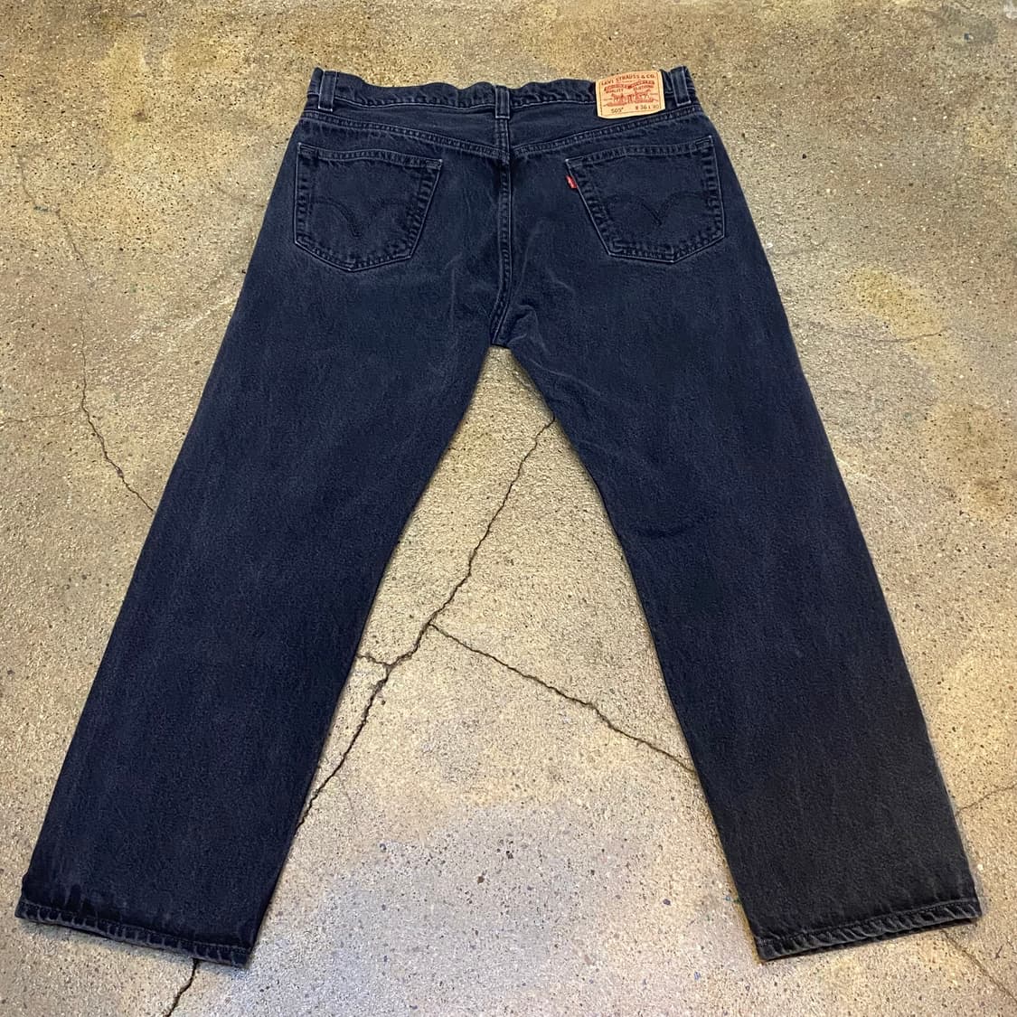 미국 빈티지 리바이스 505 블랙진 청바지 상품이미지5