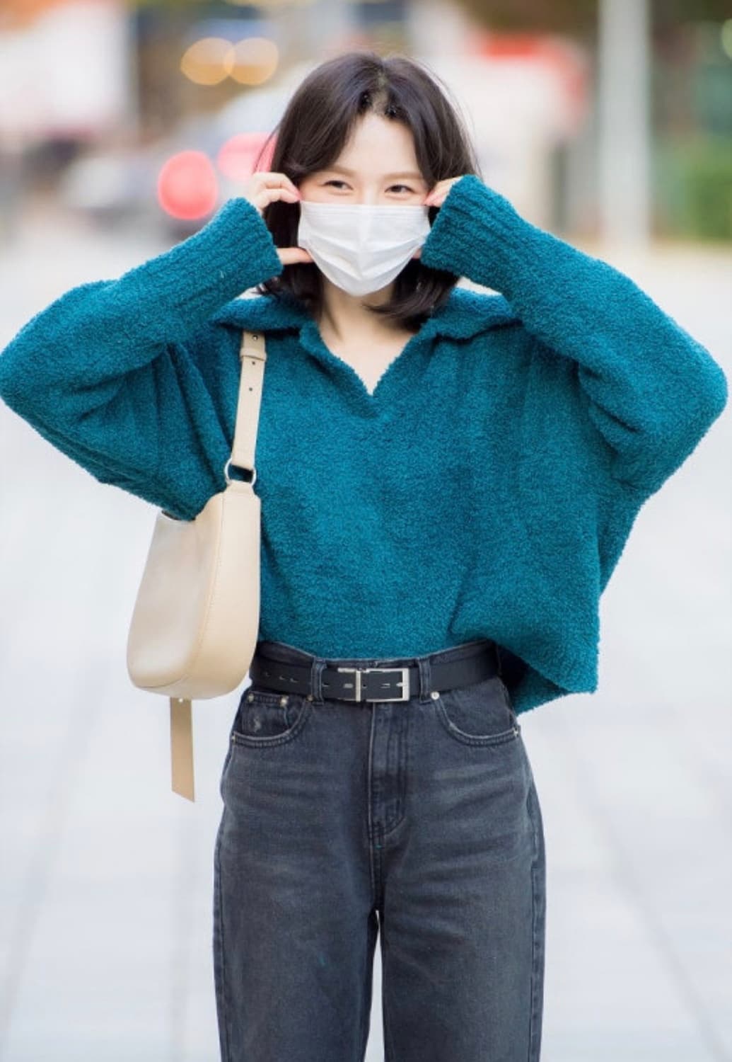 마뗑킴 니트 SMOOTH PIQUE KNIT IN DEEP GREEN 상품이미지3