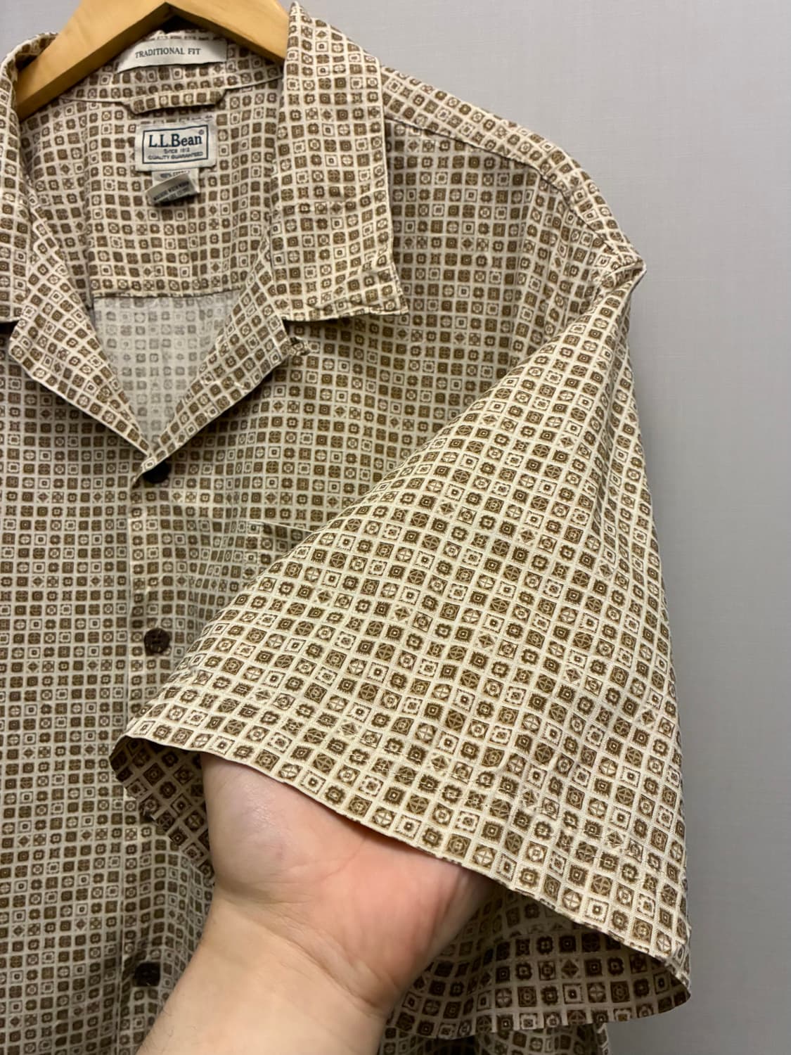 (XL/110)L.L.Bean 엘엘빈 빈티지 하와이안 오픈카라 반팔셔츠 상품이미지5