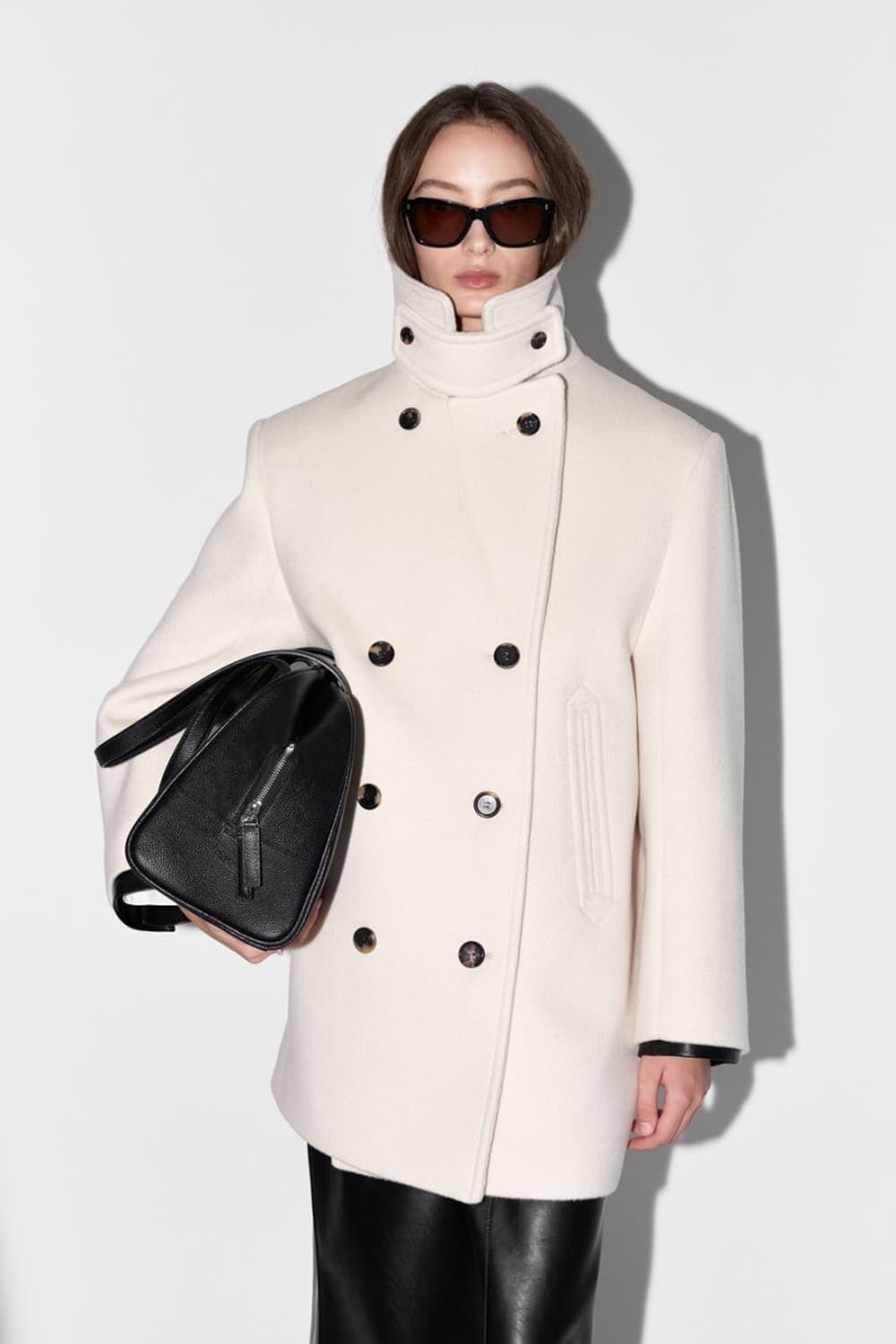 블러썸에이치 MARAE 울 캐시미어 피코트 상품이미지1