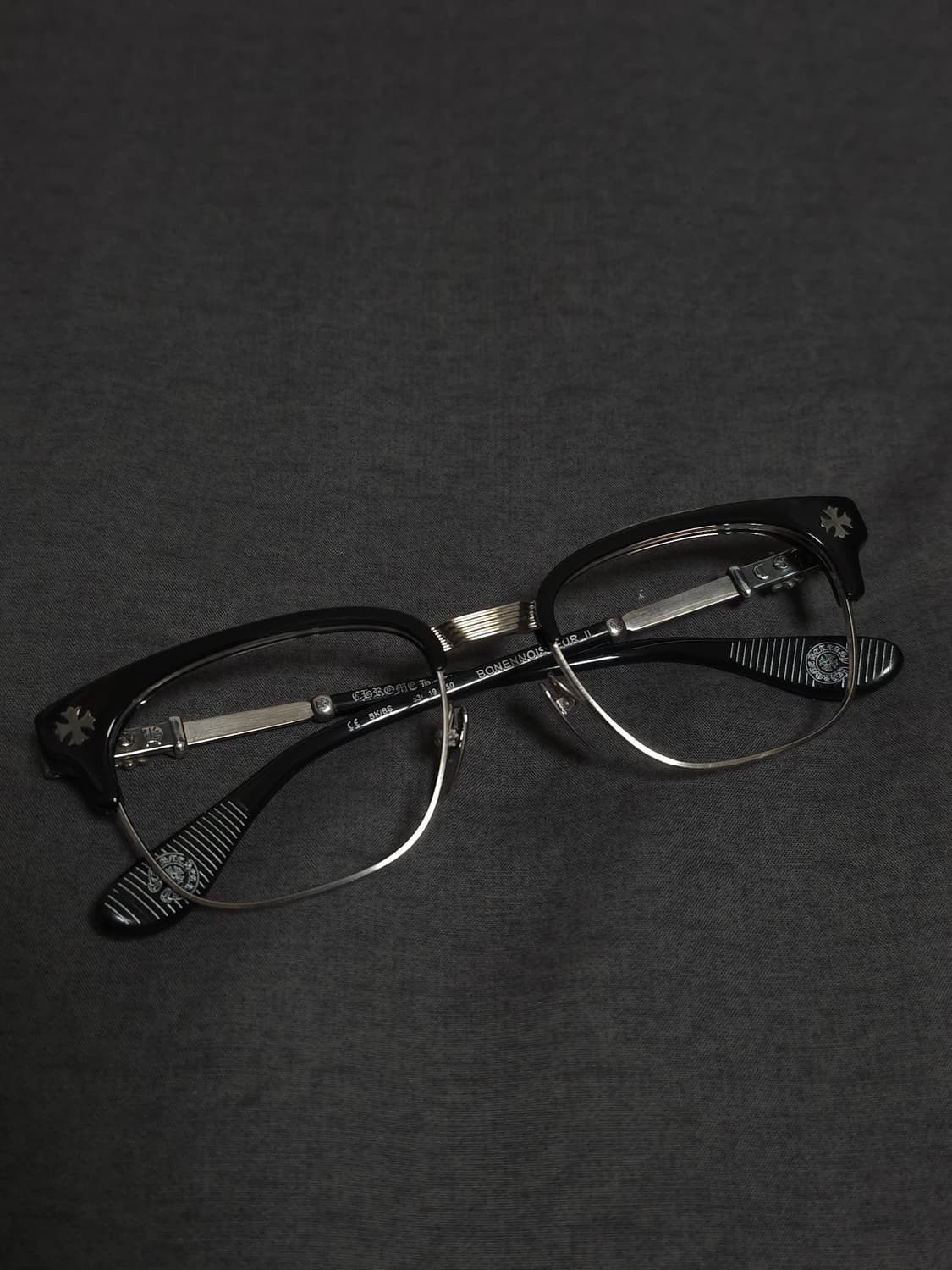 [OS] 크롬하츠 보넨노이슈어2 안경 실버 블랙 상품이미지3