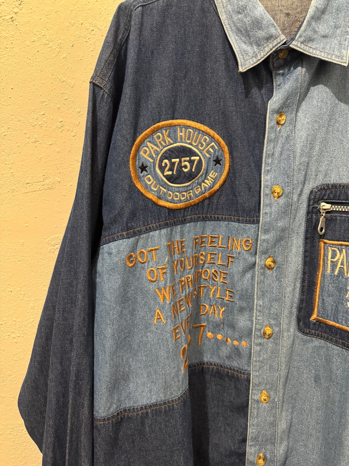 Park house 패치워크 셔츠 상품이미지3