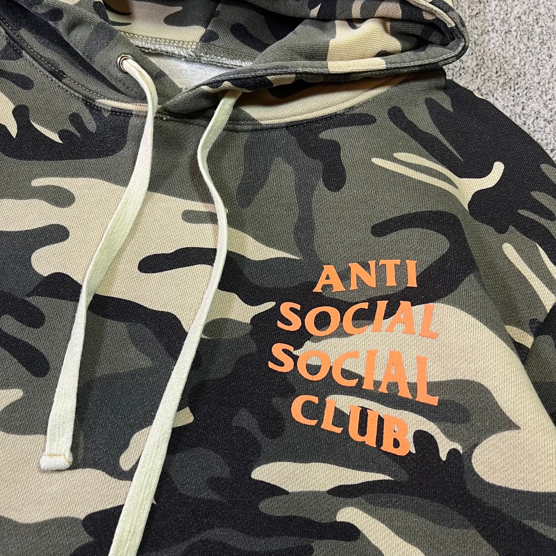안티소셜소셜클럽 카모 후드티  상품이미지4