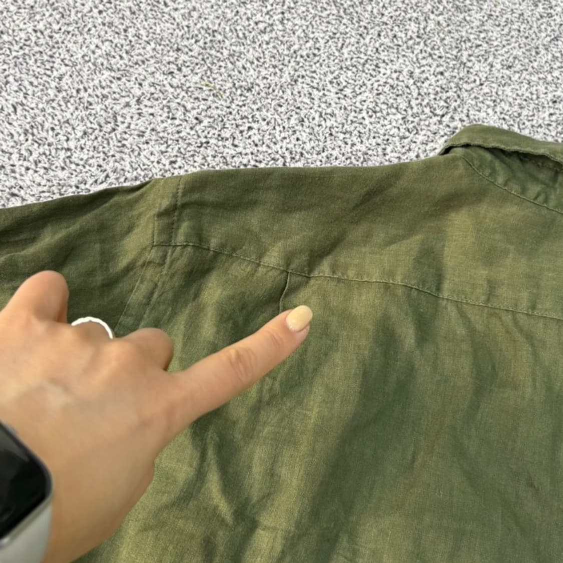 L 유니클로 남성 린넨 셔츠 남방 0407J 상품이미지5