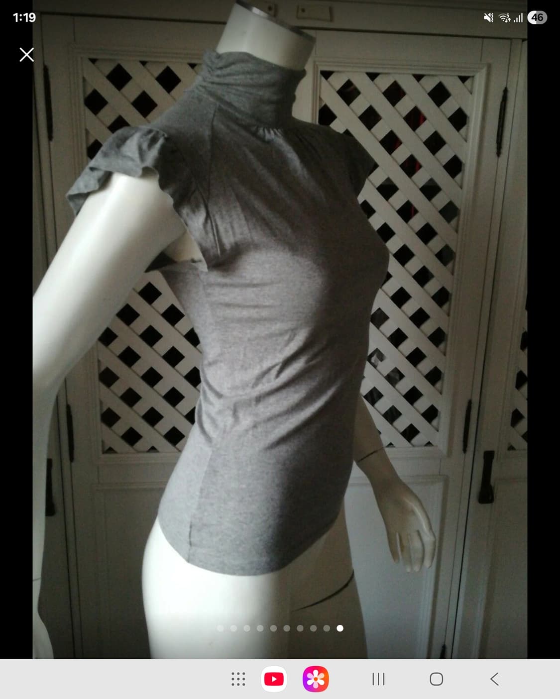 프랑스 모르간 터틀넥 모달 셔츠 그레이  상품이미지6