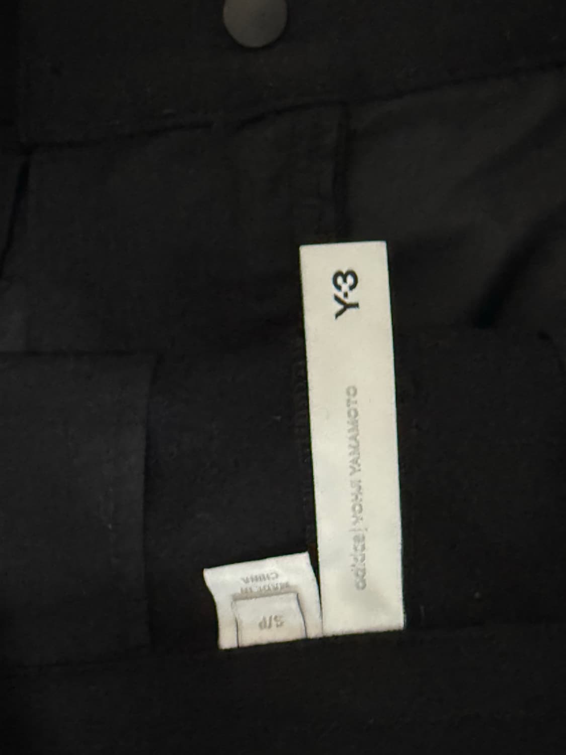 Y-3 하카마 울 팬츠 S  블랙 새상품 상품이미지3