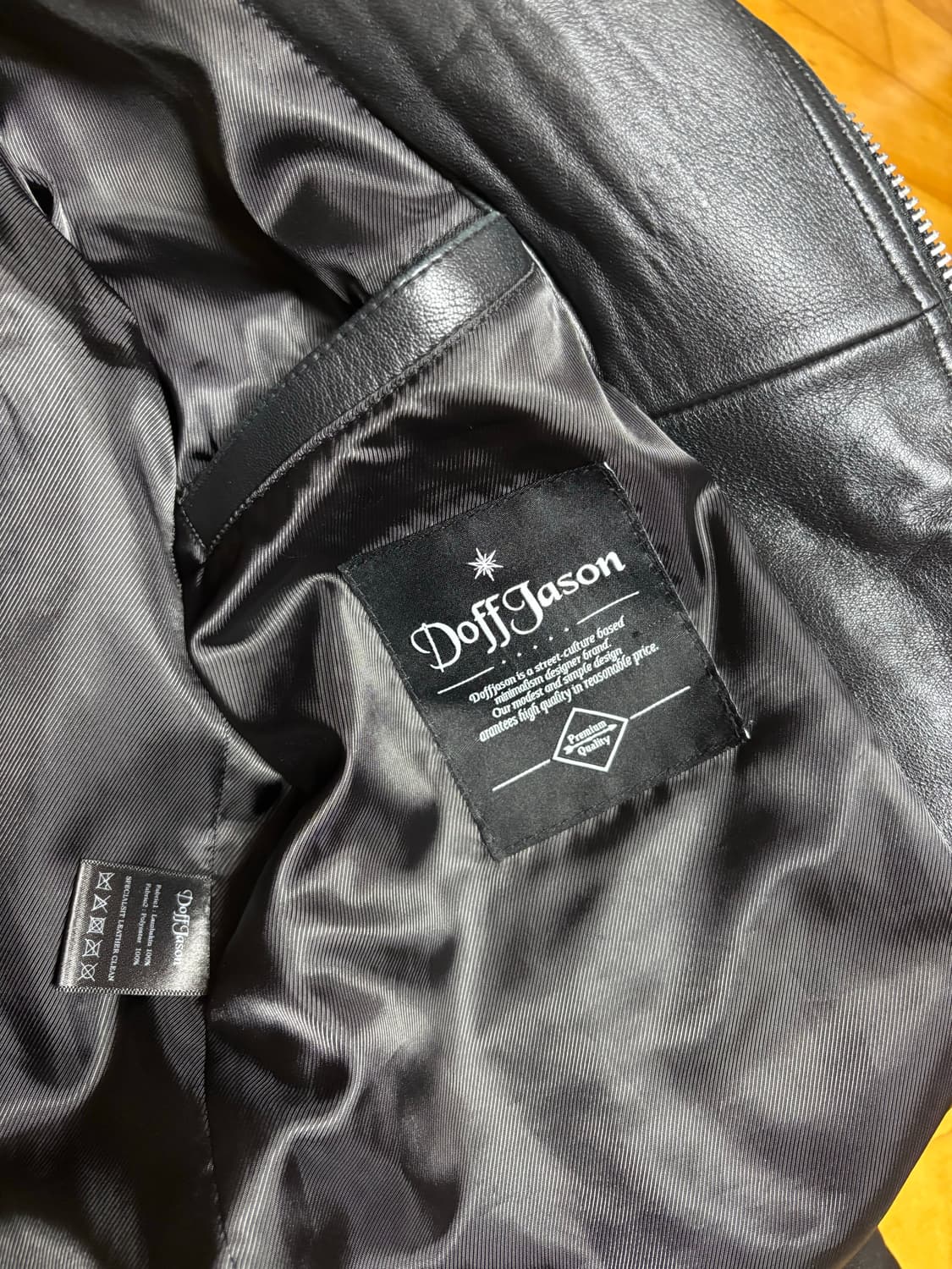 도프제이슨 램스킨 더블 라이더 자켓 L 상품이미지2