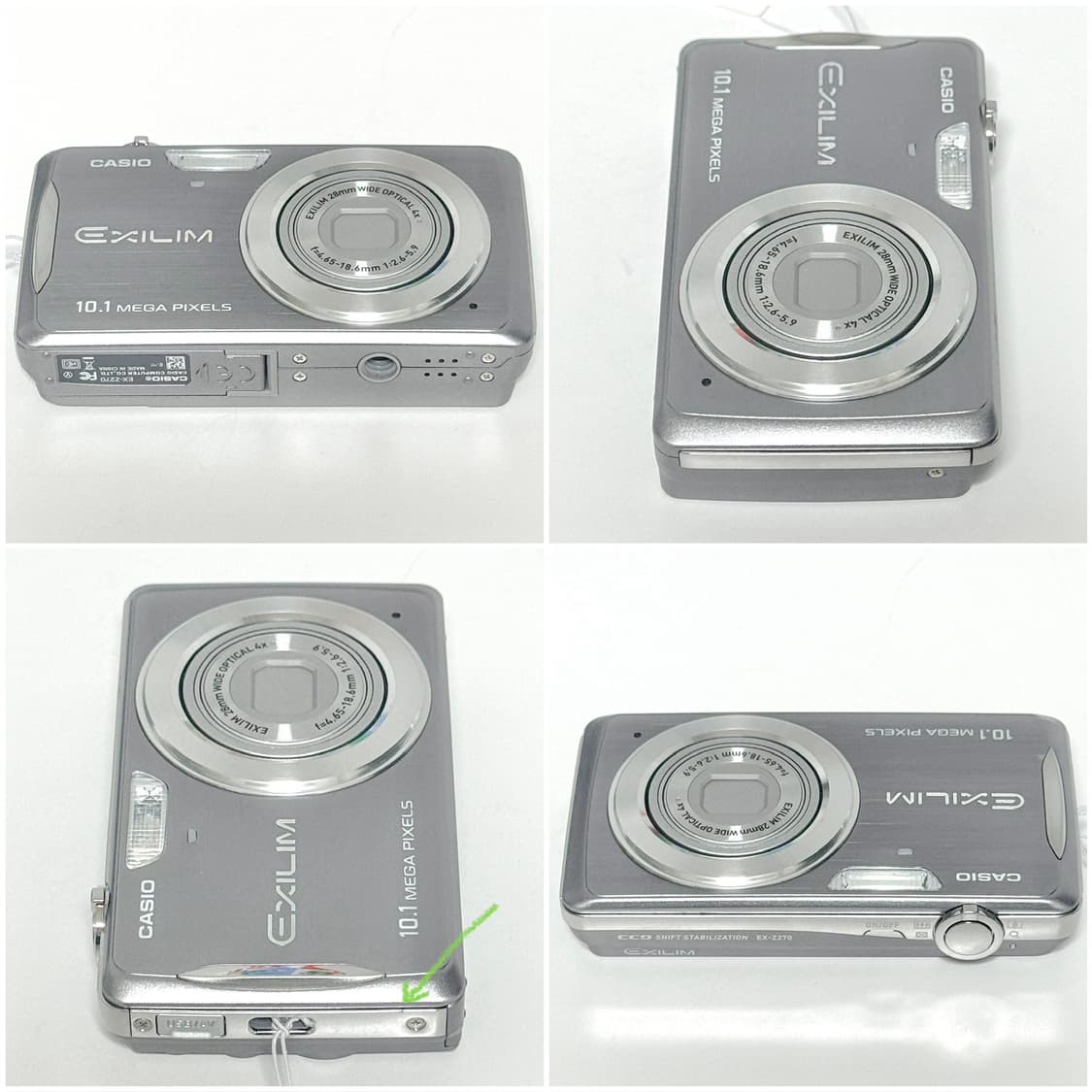 카시오 엑슬림 Z270 실버 빈티지디카 상품이미지4