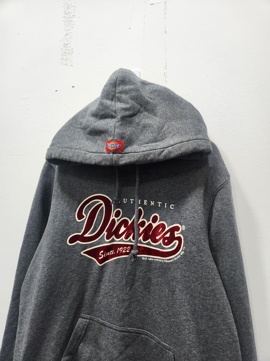 디키즈(Dickies)의 회색 기모 후드티 남녀공용 95사이즈 상품이미지2