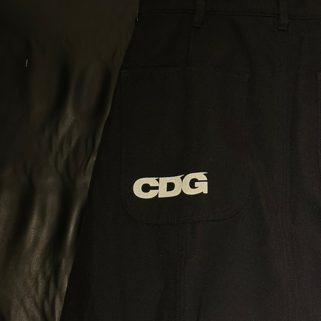 꼼데가르송 CDG 로고 드롭크로치 팬츠 상품이미지6