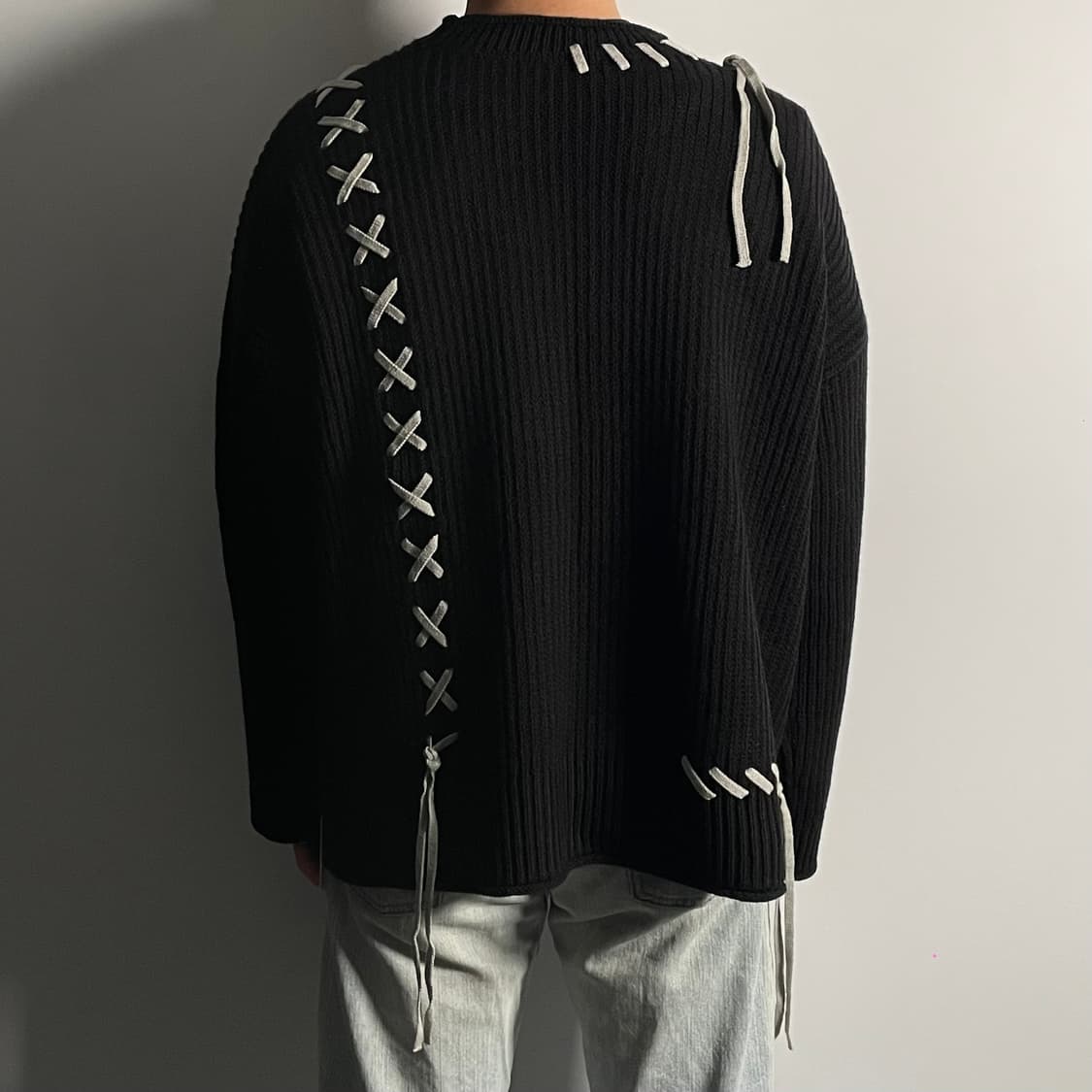 (새상품) HARE 하레 스티치 라운드 니트  (on.98) 상품이미지2